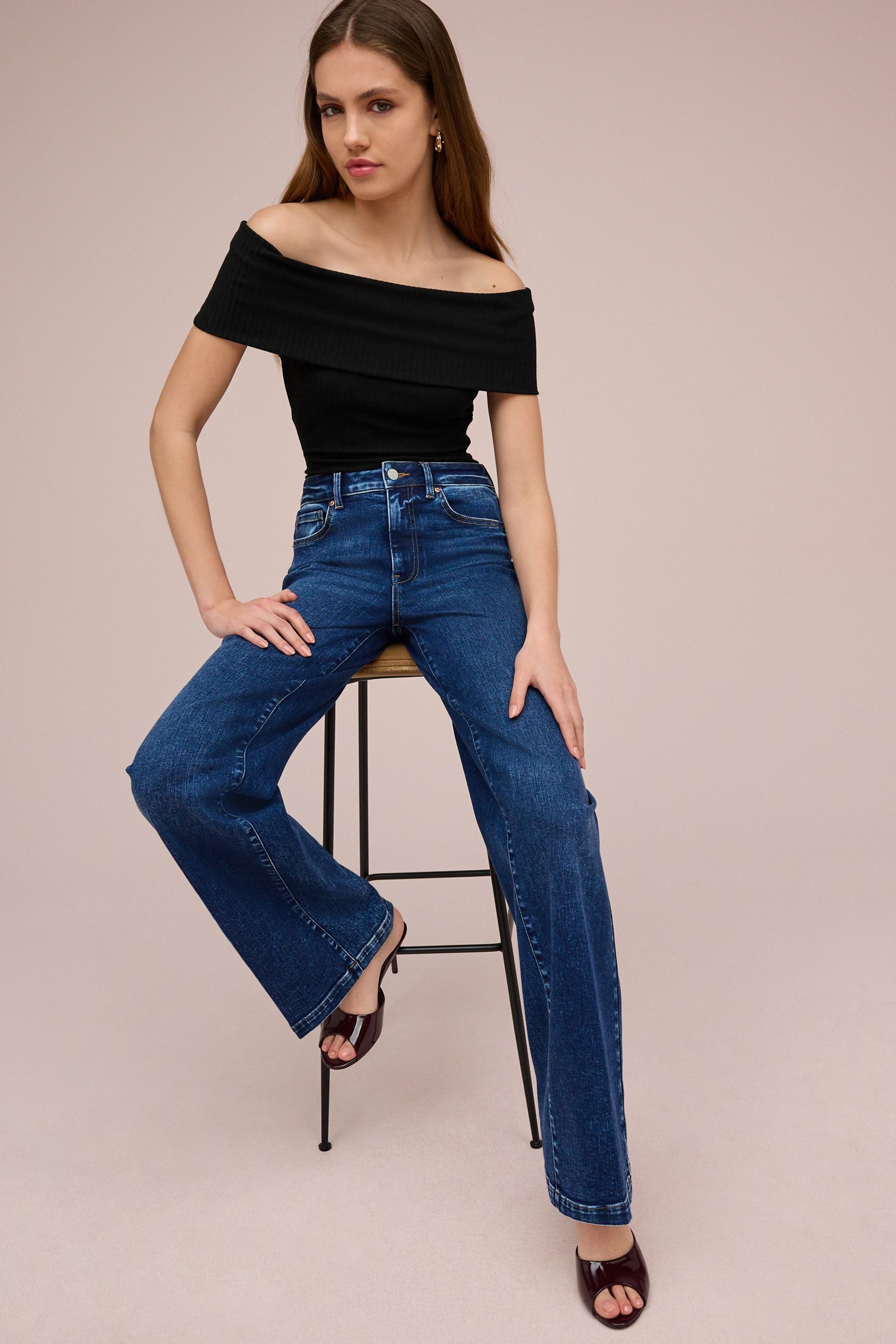 Next Weite Jeans Weit geschnittene Jeans (1-tlg)