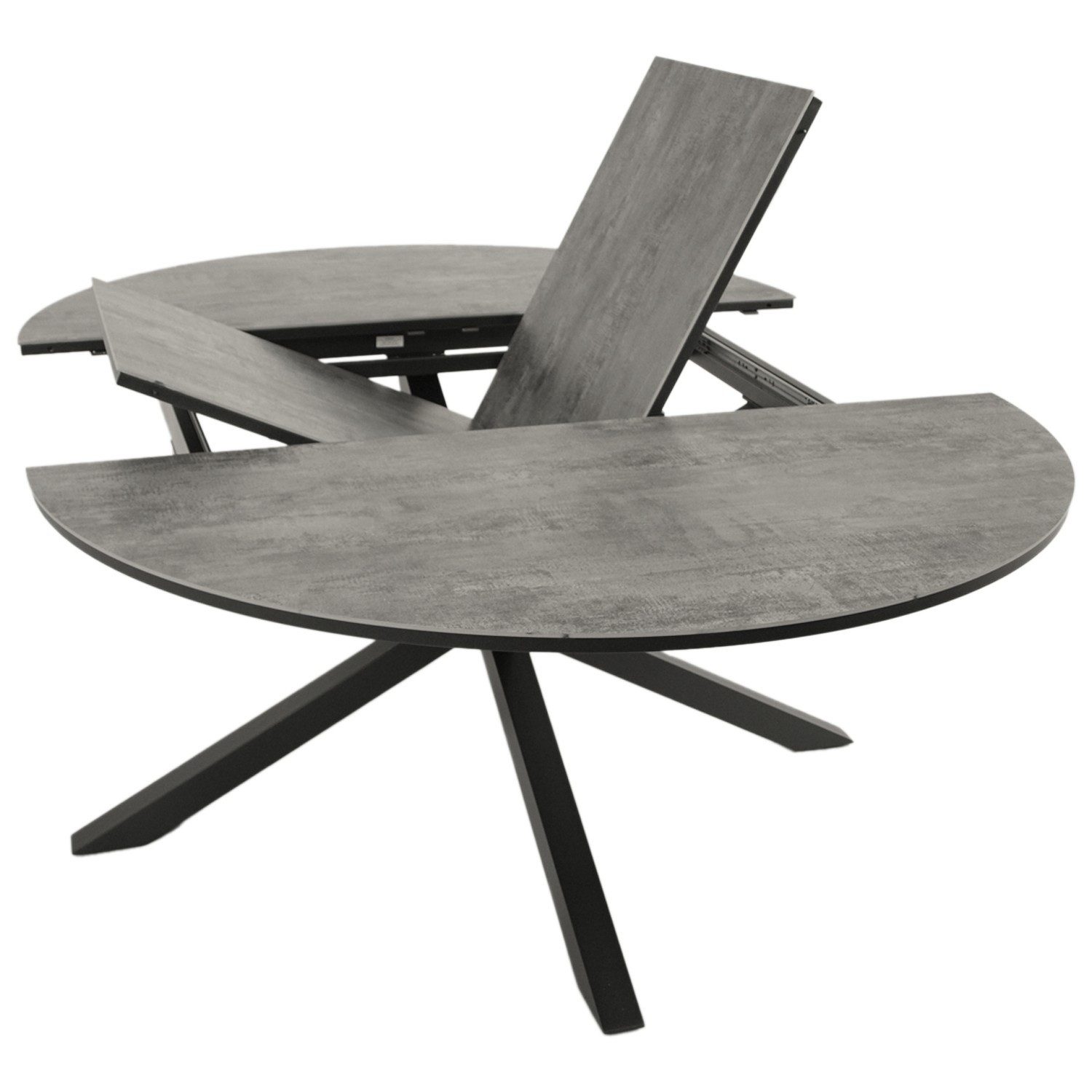 DEGAMO Gartentisch LYON ausziehbar, oval 140/200x140cm, Alu anthrazit + ECP günstig online kaufen