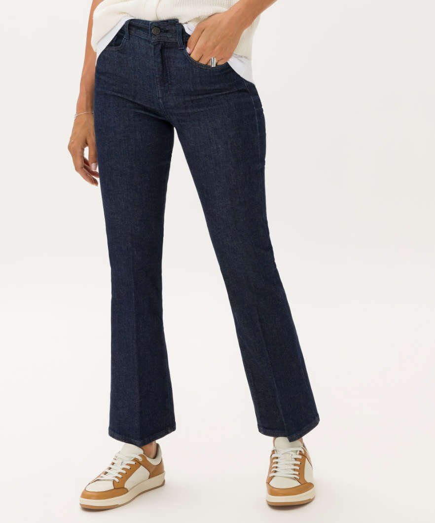 dekorativem S, Strassmotiv 5-Pocket-Jeans mit Schmale Röhrenjeans Glamour: ANA Style Brax