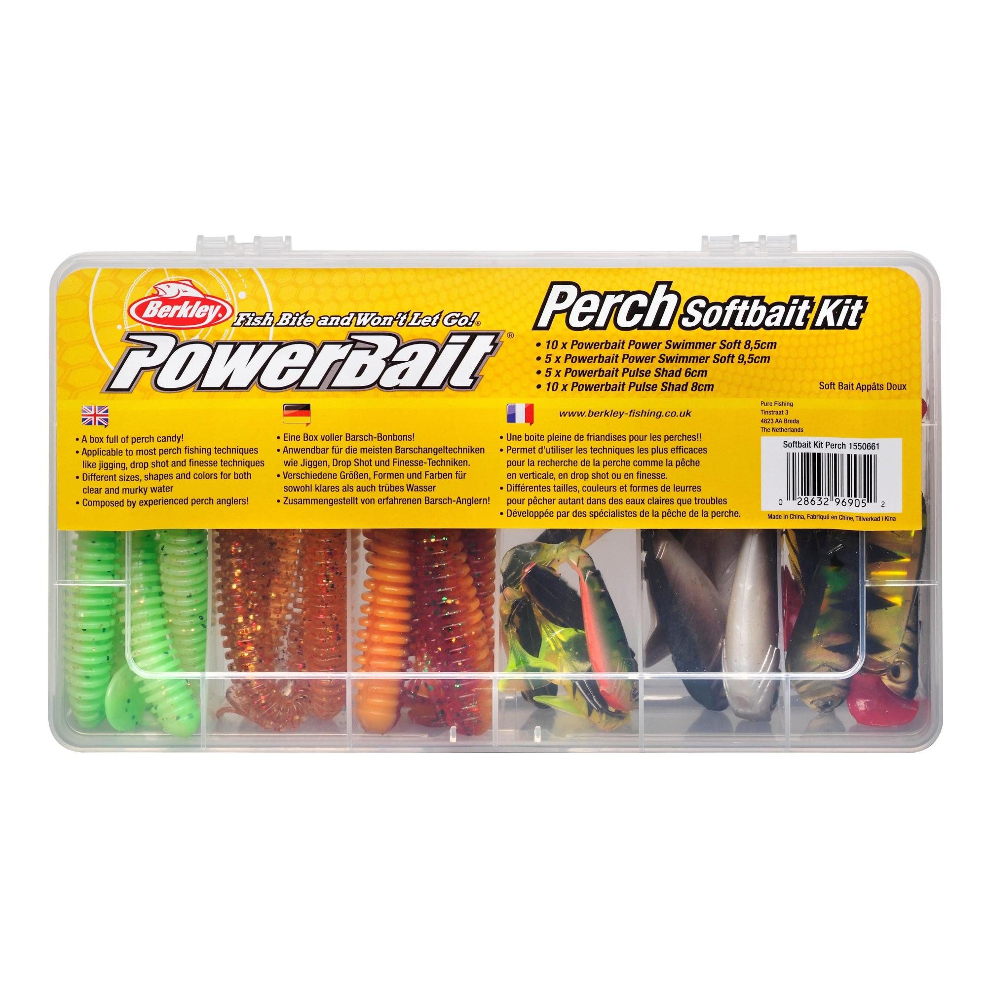 Berkley Kunstköder Softbait Kit "Perch" Barsch 30 Teile PowerBait Gummis, (30-St. Allround Kunstköder Mix)