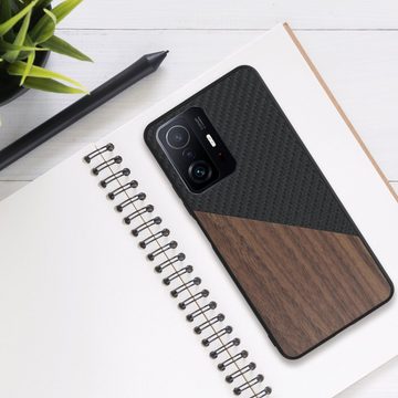 kwmobile Handyhülle Hülle für Xiaomi 11T / 11T Pro, Holz Handy Schutzcase - Handy Case Schutzhülle - Smartphone Cover