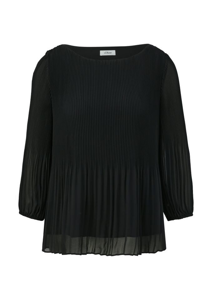 s.Oliver Plisseebluse – elegante, gefütterte Bluse günstig online kaufen