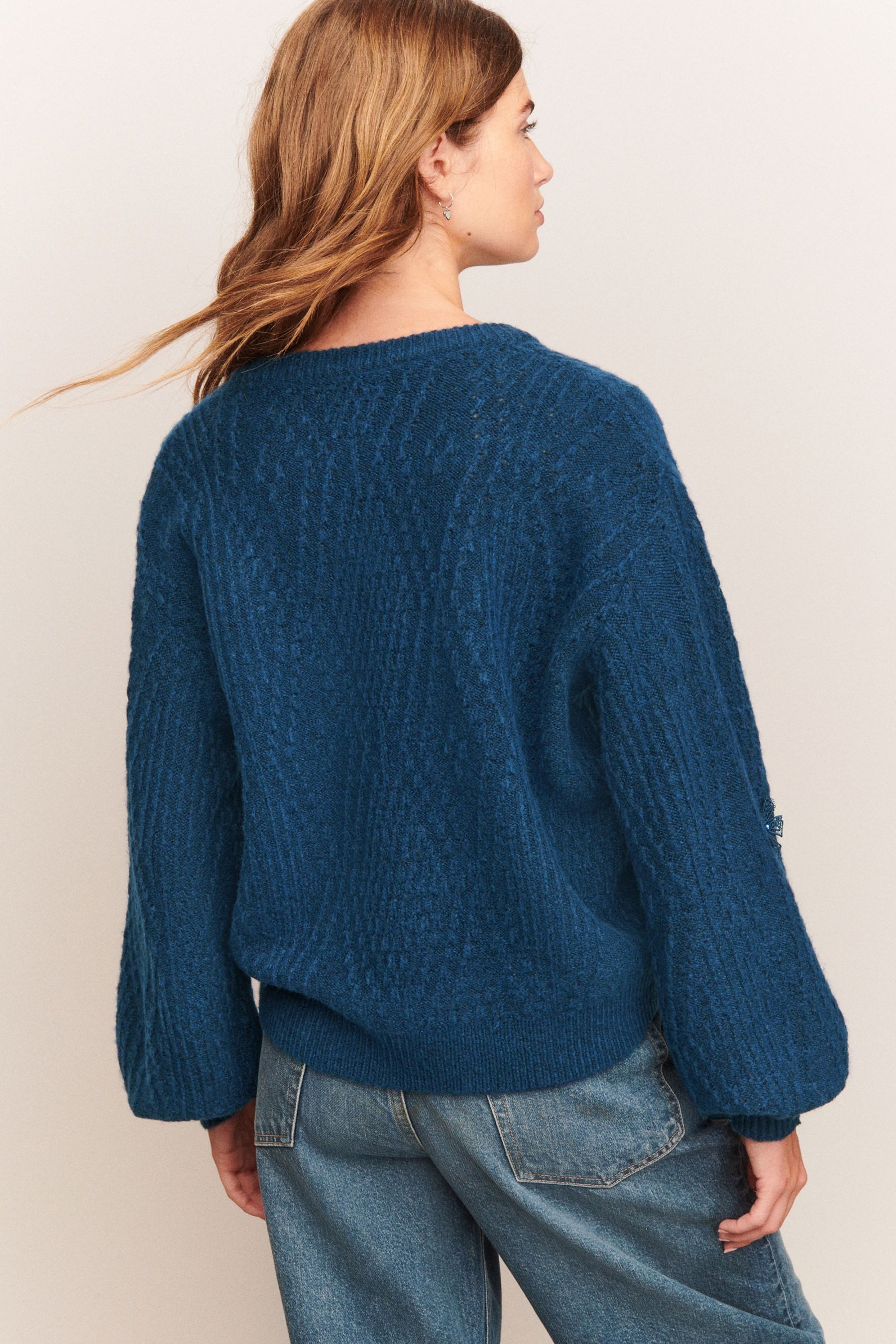 Next V-Ausschnitt-Pullover Argyle-Pullover mit V-Ausschnitt und Schleife (1 günstig online kaufen