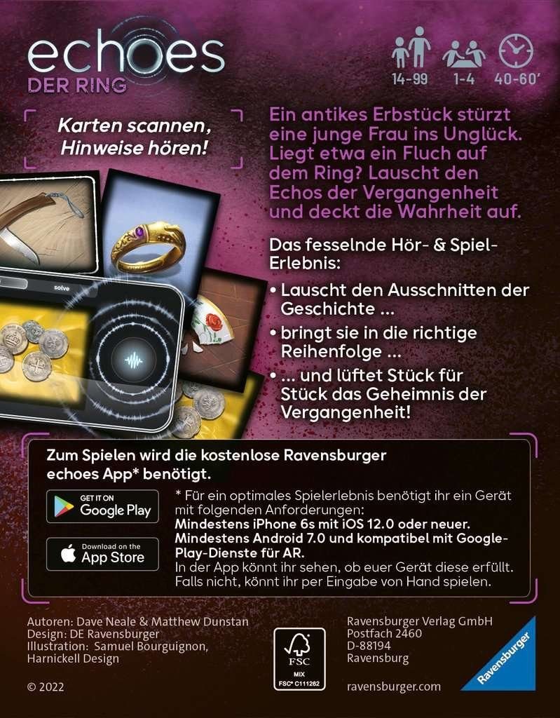 Ravensburger Spiel Ravensburger 208661 Kartenspiel echoes Der Ring