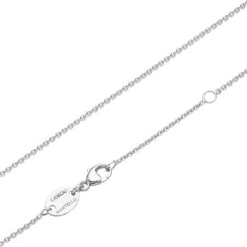 GIORGIO MARTELLO MILANO Perlenkette mit Muschelkernperlen, Perl-Behang mit Zirkonia, Silber 925