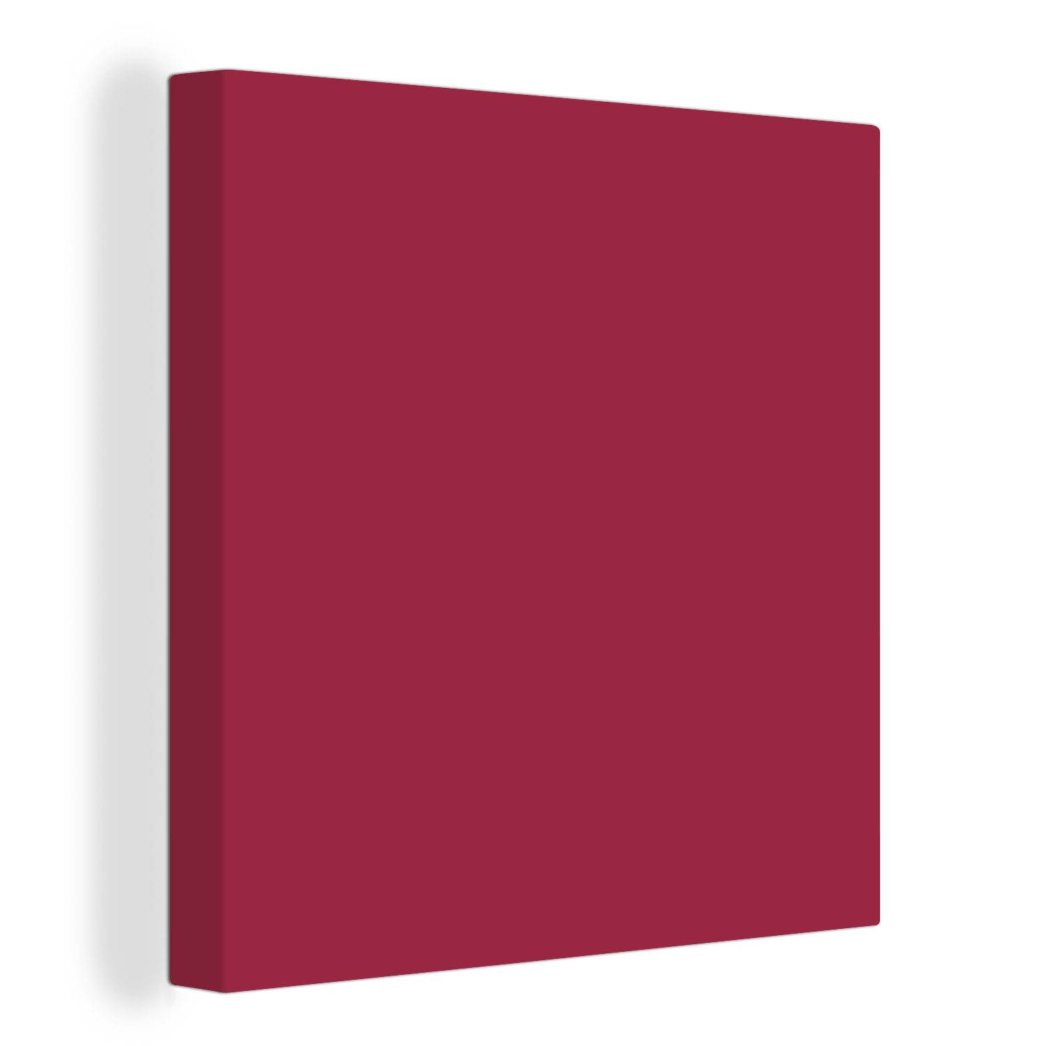 OneMillionCanvasses® Leinwandbild Braun - Rot - Gemustert, (1 St), Leinwand Bilder für Wohnzimmer Schlafzimmer bunt