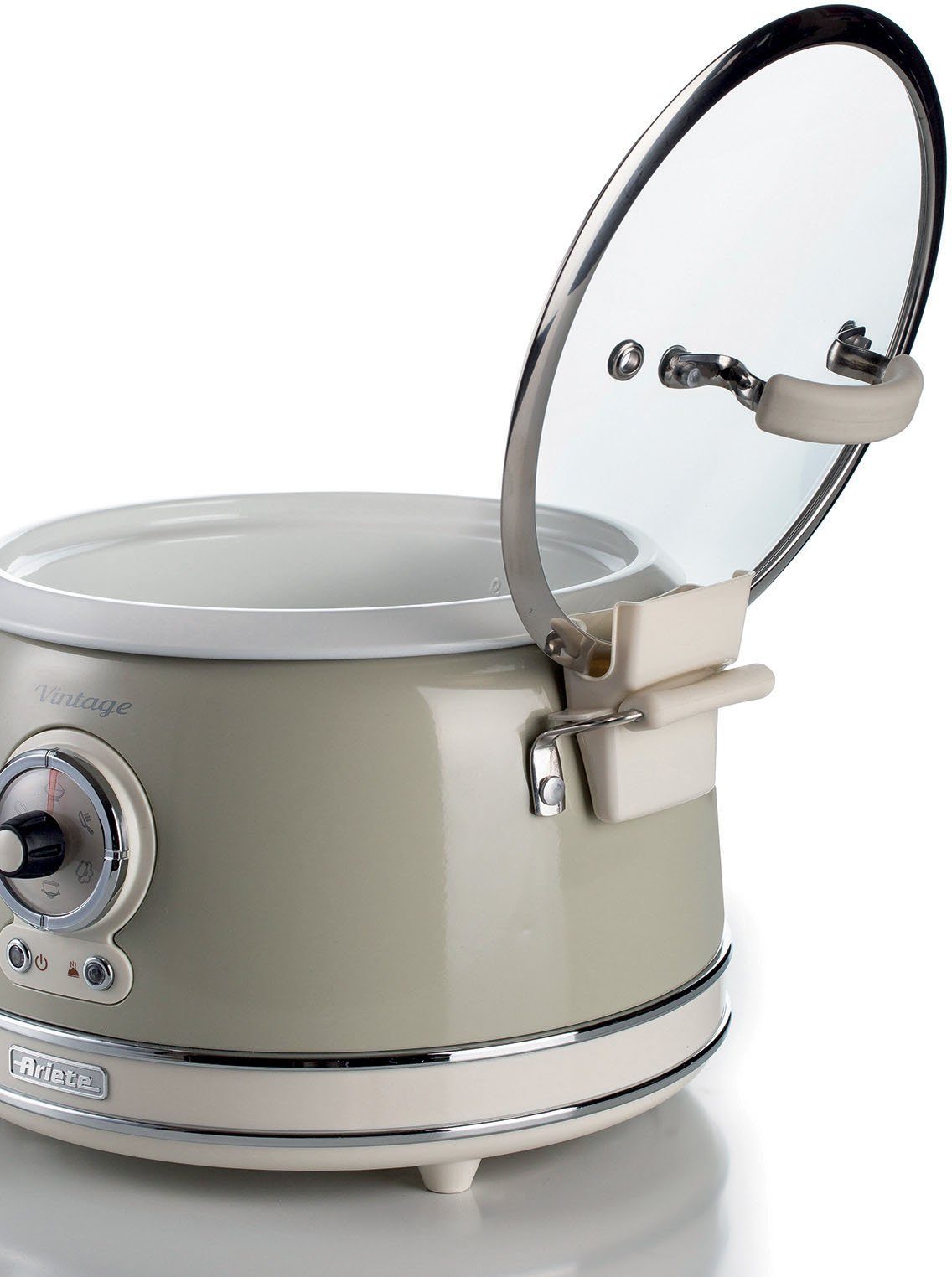 Ariete Multikocher 2904CR, 650 W, 3 l Schüssel, Slowcooker/Reiskocher