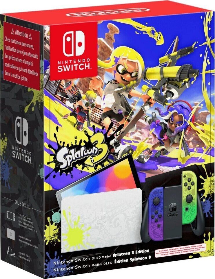 Switch OLED Modell Spielekonsole 64GB Splatoon 3 Limited Edition
