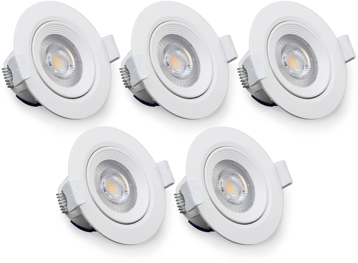 B.K.Licht LED Einbauleuchte »Alcor«, LED Einbaustrahler Spots Flach Einbau Deckenleuchte Lampe 90mm inkl. 5W 350lm-HomeTrends