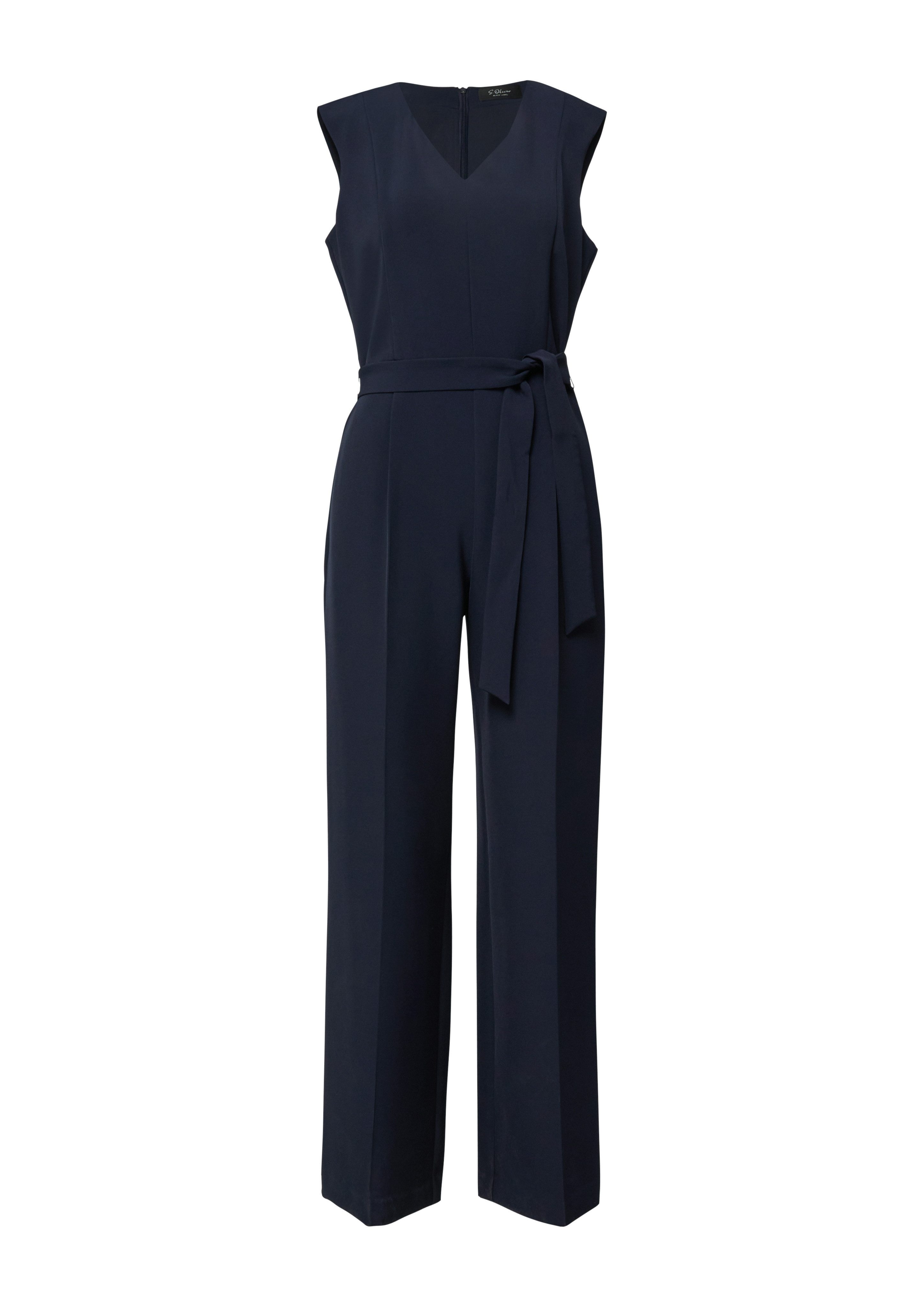 s.Oliver BLACK LABEL Overall mit V-Ausschnitt, mit Gürtel günstig online kaufen