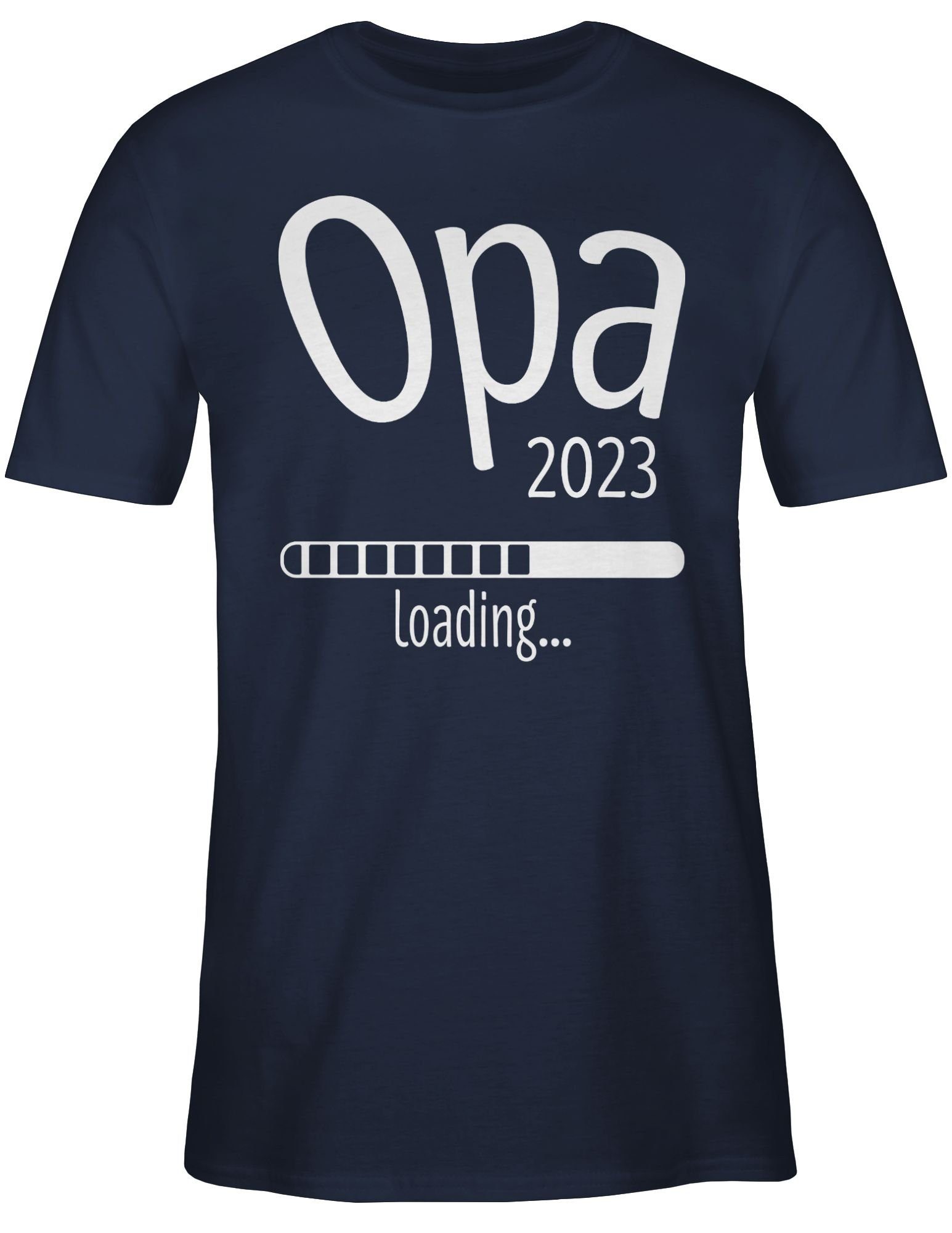 2023 Navy Opa 2 loading Geschenke T-Shirt Blau Opa Shirtracer