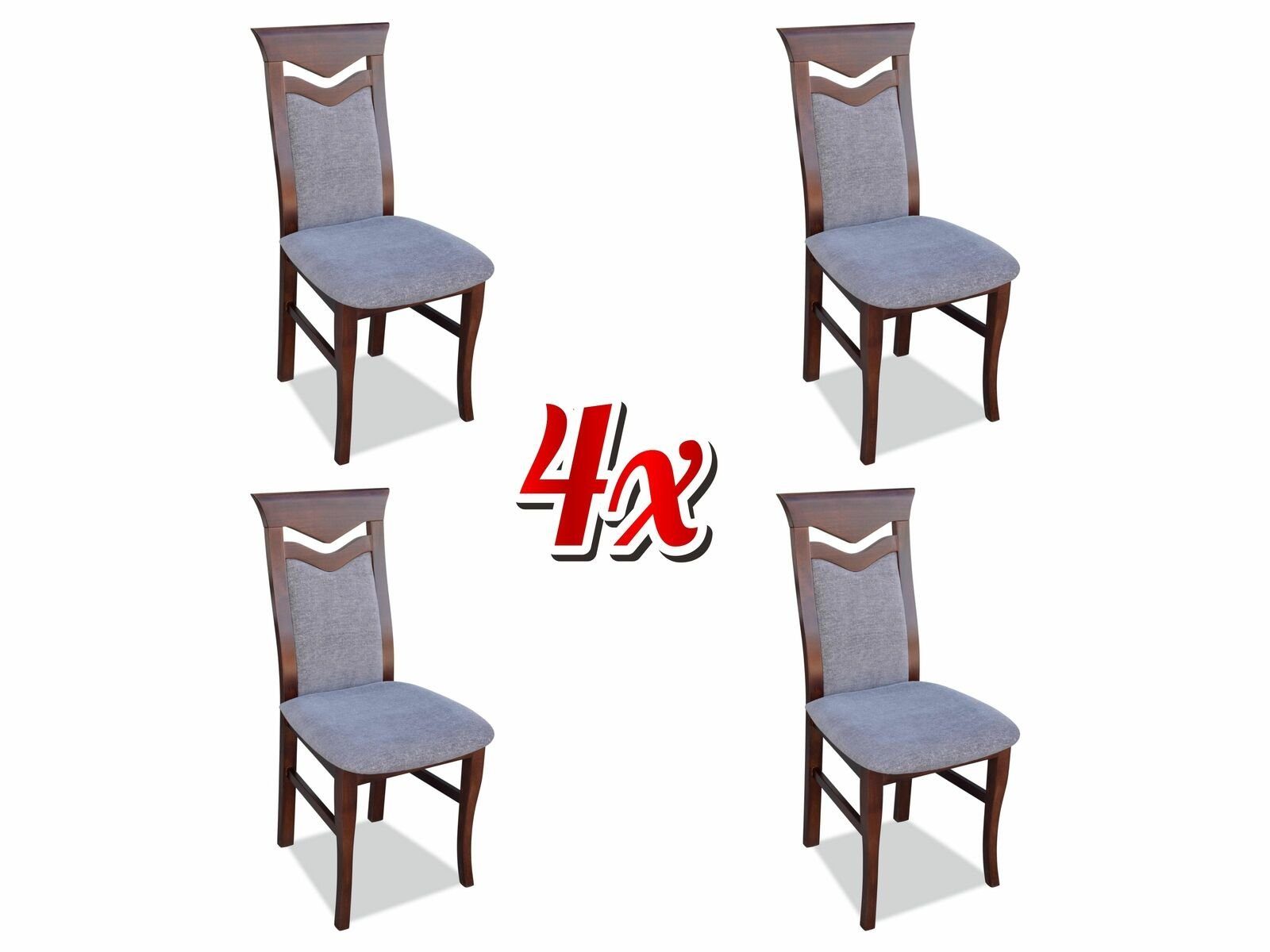 JVmoebel Stuhl, Design 4x Stühle Garnitur Sessel Komplett Modernes Set