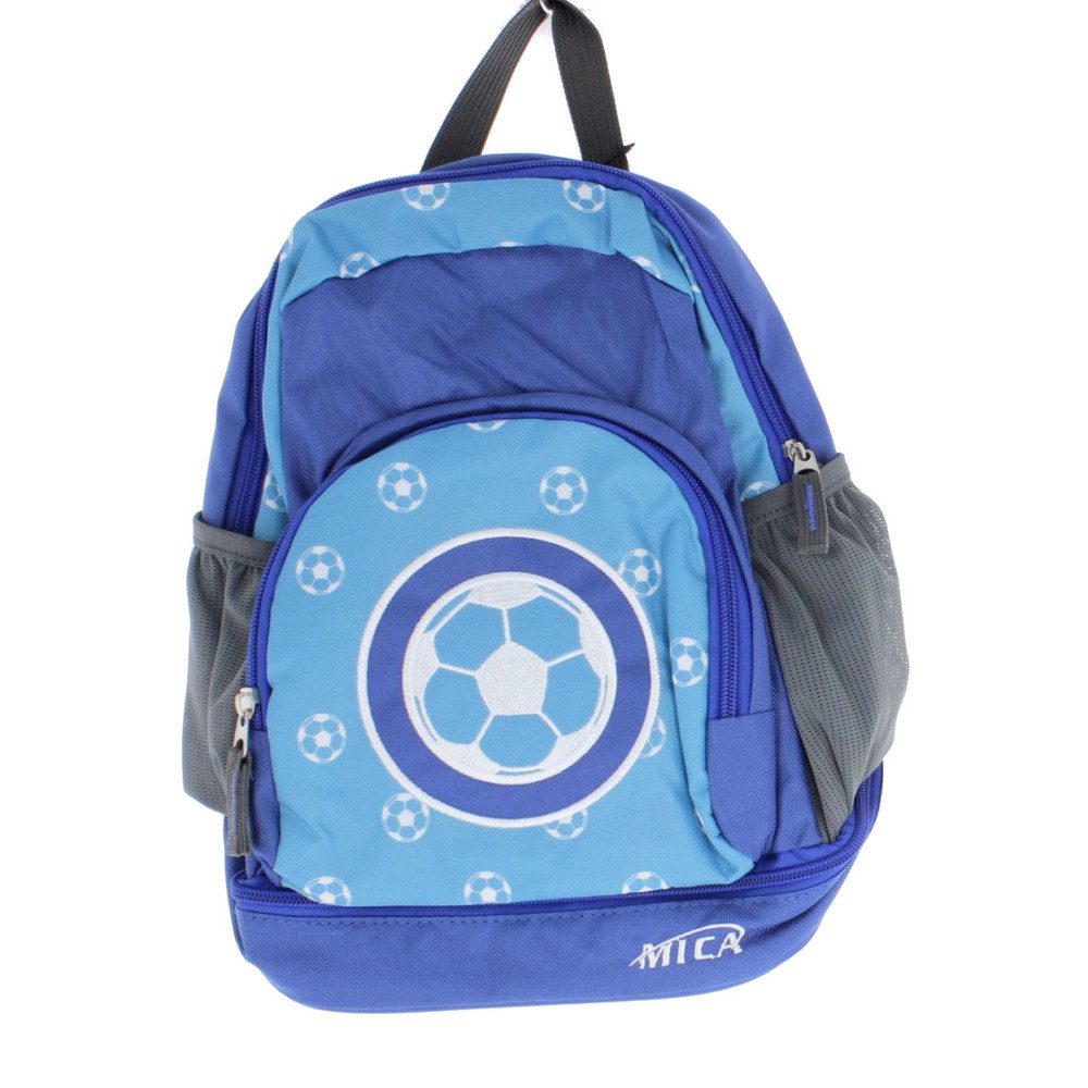 MICA Kinderrucksack Kinderrucksack Fußball - aus Textil - ca. 25 x 31 x 12/18 cm
