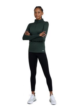 TCA Langarmshirt Damen Sport Shirt Langarm Laufshirt Fitness Yoga - Dunkelgrün, XS (1-tlg)