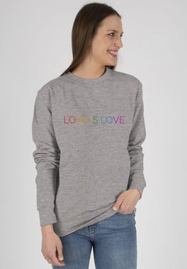 Shirtracer Sweatshirt Love is Love - Regenbogen - Pride (1-tlg) LGBT Kleidung