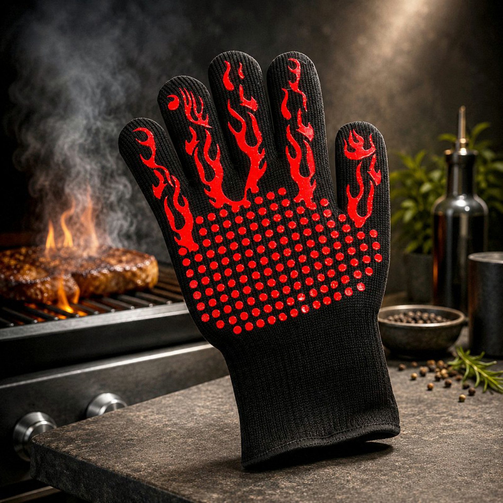 Grillhandschuhe Handschuh Kochhandschuh Ofenhandschuh 1tlg