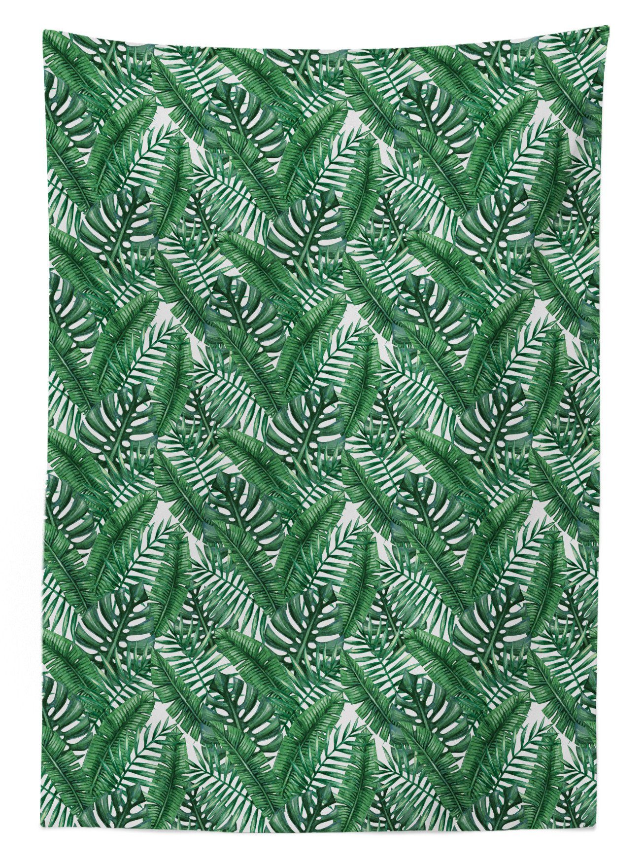 Bereich Waschbar Farben, Aquarell-Dschungel Farbfest geeignet Palmblatt Tischdecke Abakuhaus den Außen Klare Für