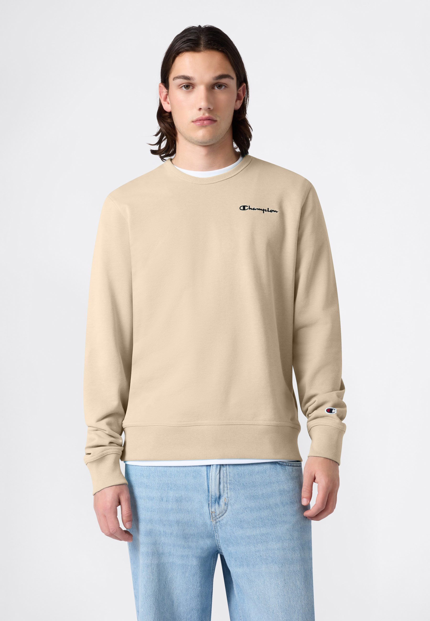 Champion Sweatshirt ICONS CONTRAST Terry Crewneck Sweatshirt sportlicher Stil, aus Baumwolle und Polyester