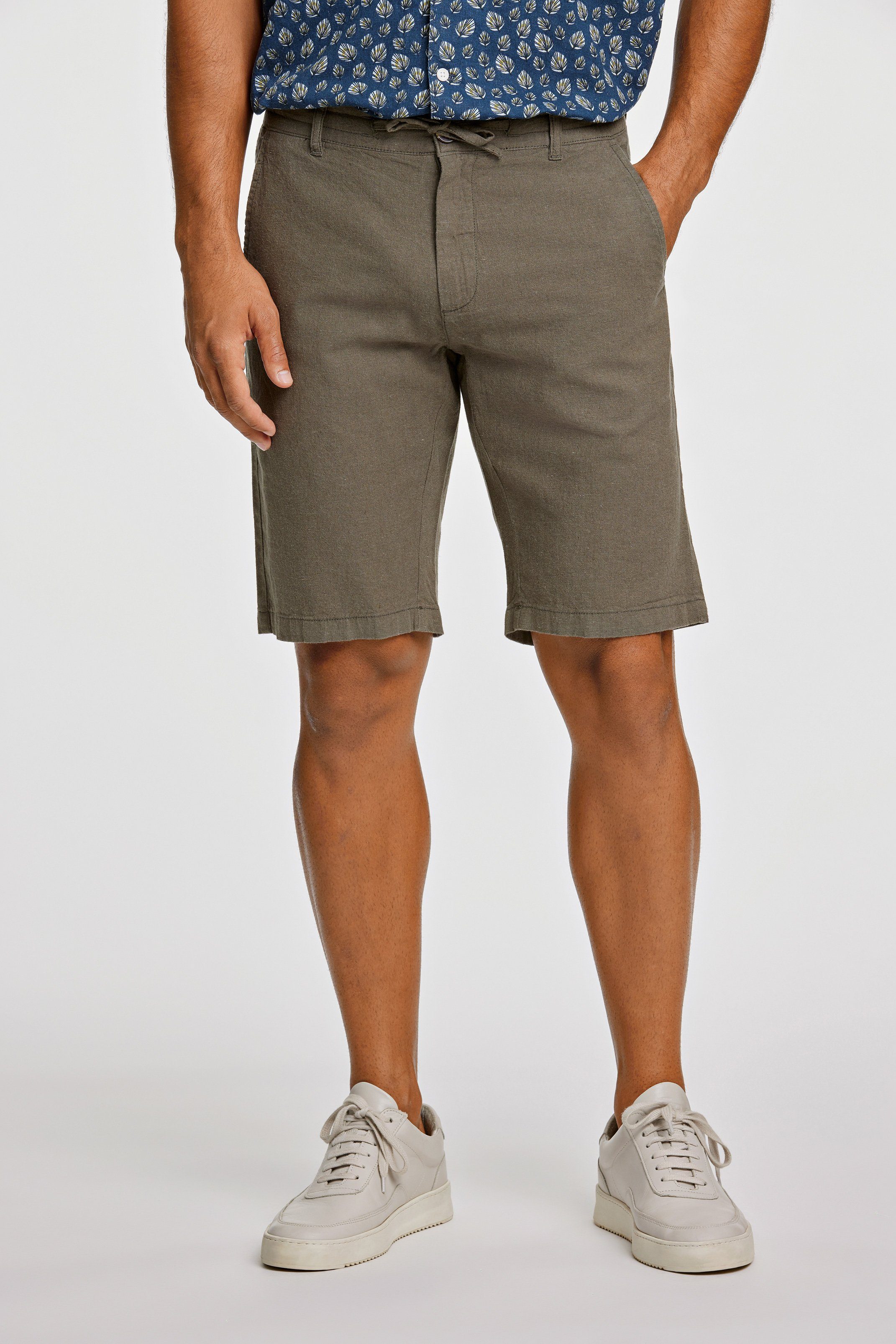 LINDBERGH Chinoshorts mit Leinen