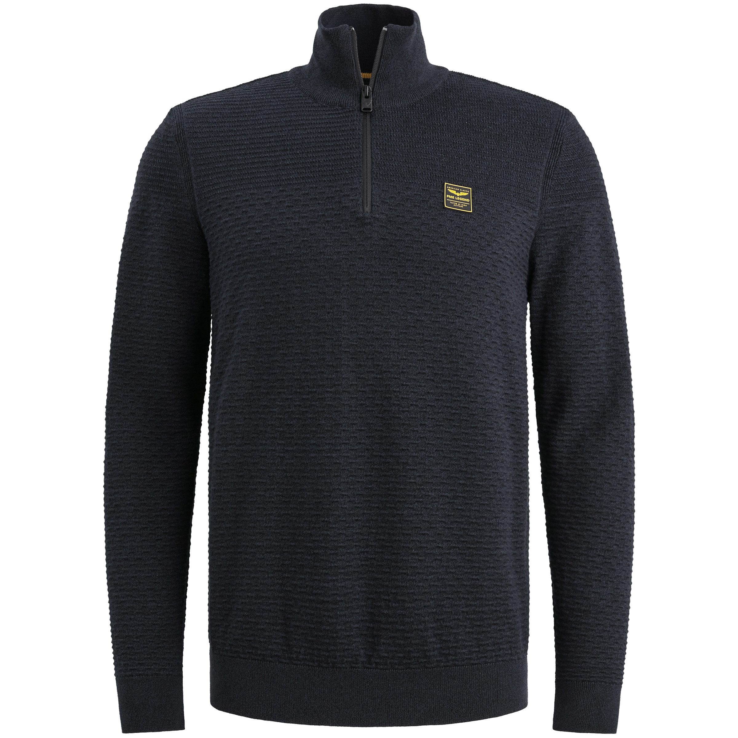 PME LEGEND Strickpullover Half zip collar cotton mouline günstig online kaufen