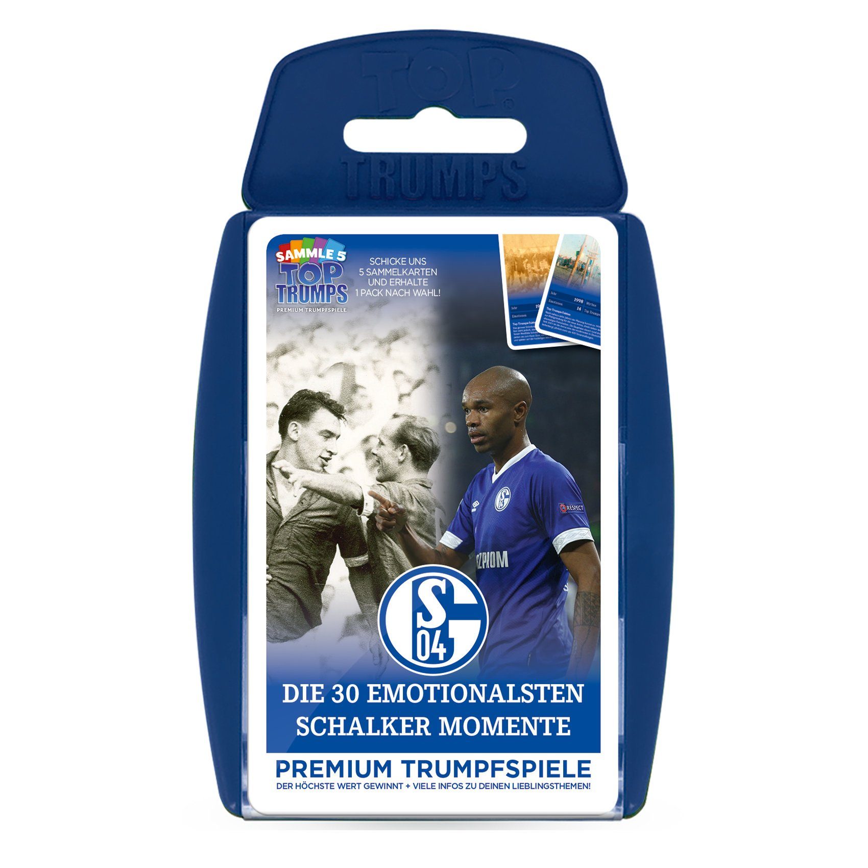 Winning Moves Spiel, Quartett Top Trumps FC Schalke 04 Die emotionalsten Momente