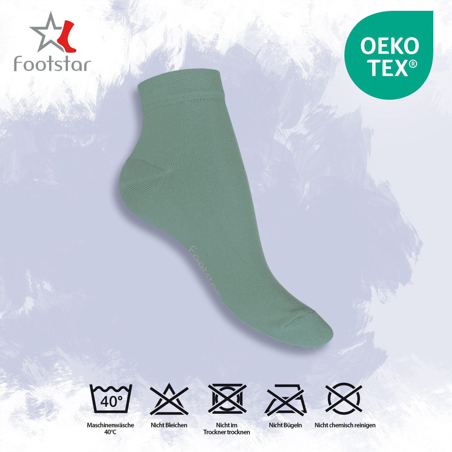 Footstar Kurzsocken EVERYDAY! 10 Paar Quarter Socken Kurzsocken Kurze Baumwoll Socken – Bild 3 von 3