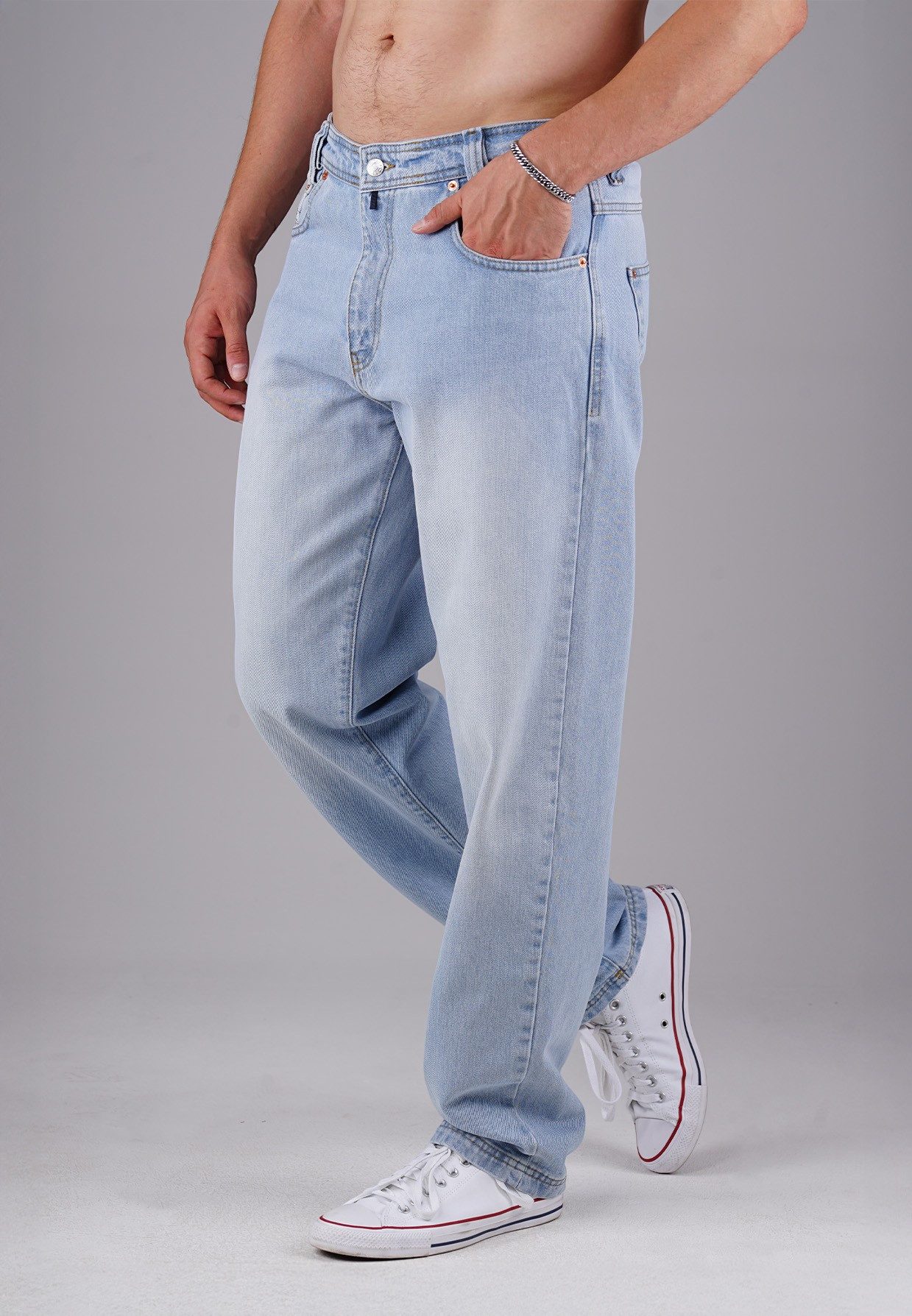 PICALDI Jeans 5-Pocket-Jeans Relax Fit Tapered Zicco 472 Himalaya - Slate Grey Blue (1-tlg) Bequemer Karottenschnitt
