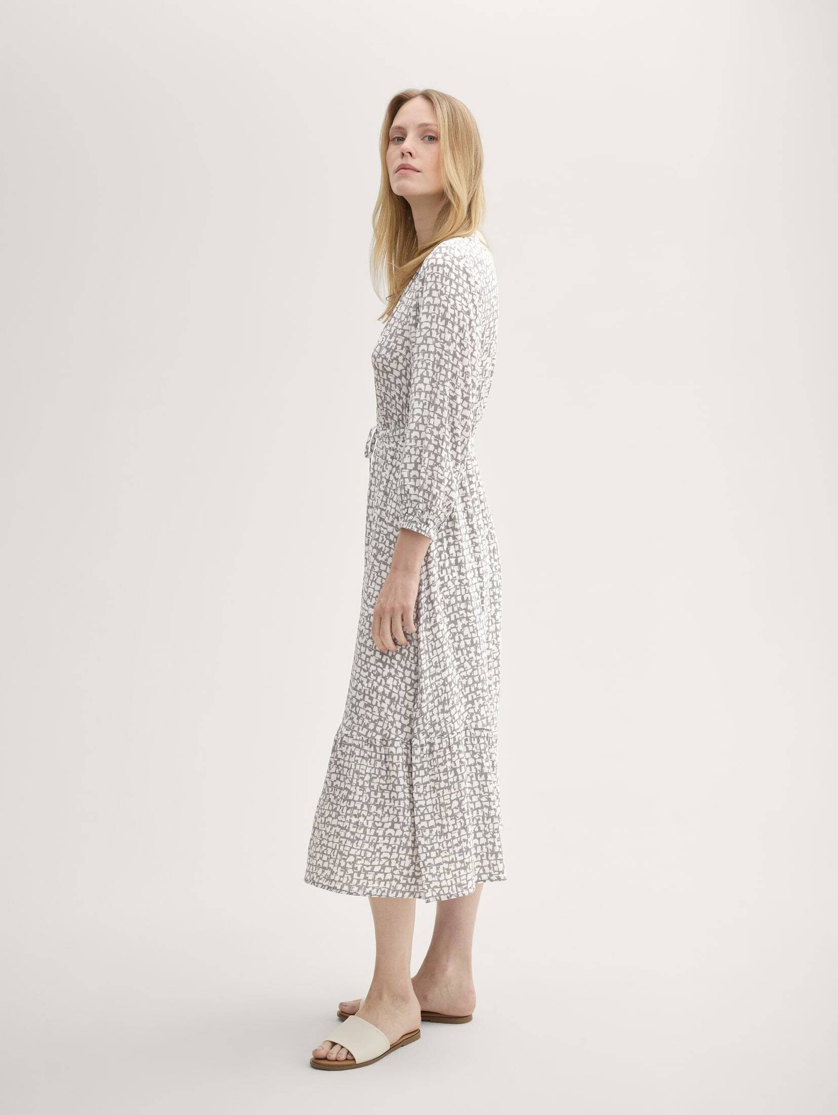TOM TAILOR Sommerkleid Gemustertes Maxikleid mit günstig online kaufen