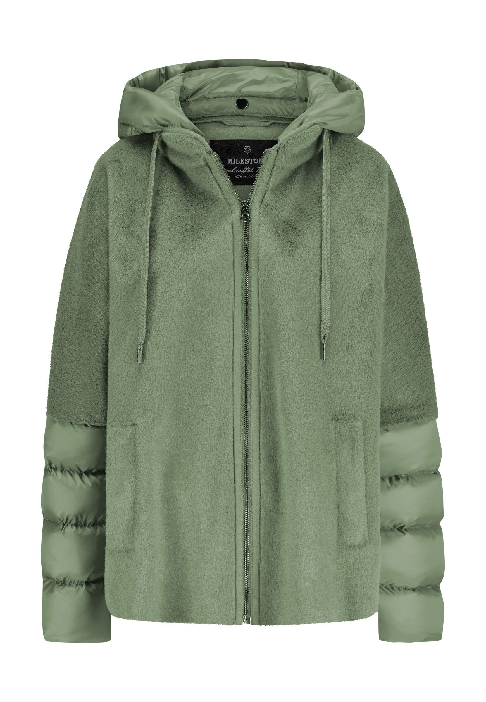 Milestone Fellimitatjacke MSVoyager Damen Kunstfelljacke Übergangsjacke