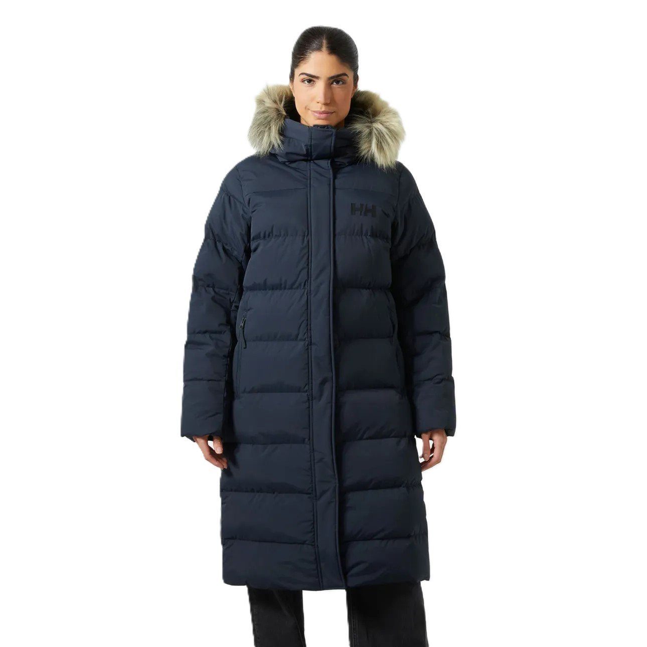 Helly Hansen Wintermantel Aria Long Parka (sehr warm, synthetische Isolierung) navyblau Damen