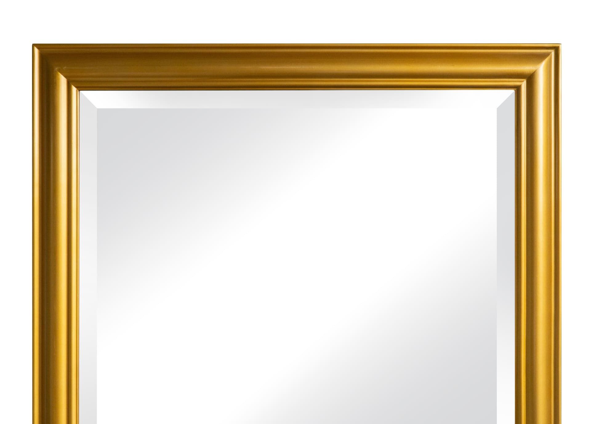 dasmöbelwerk Wandspiegel Wandspiegel Schlicht Gold 180x80 cm XL Spiegel Ganzkörperspiegel