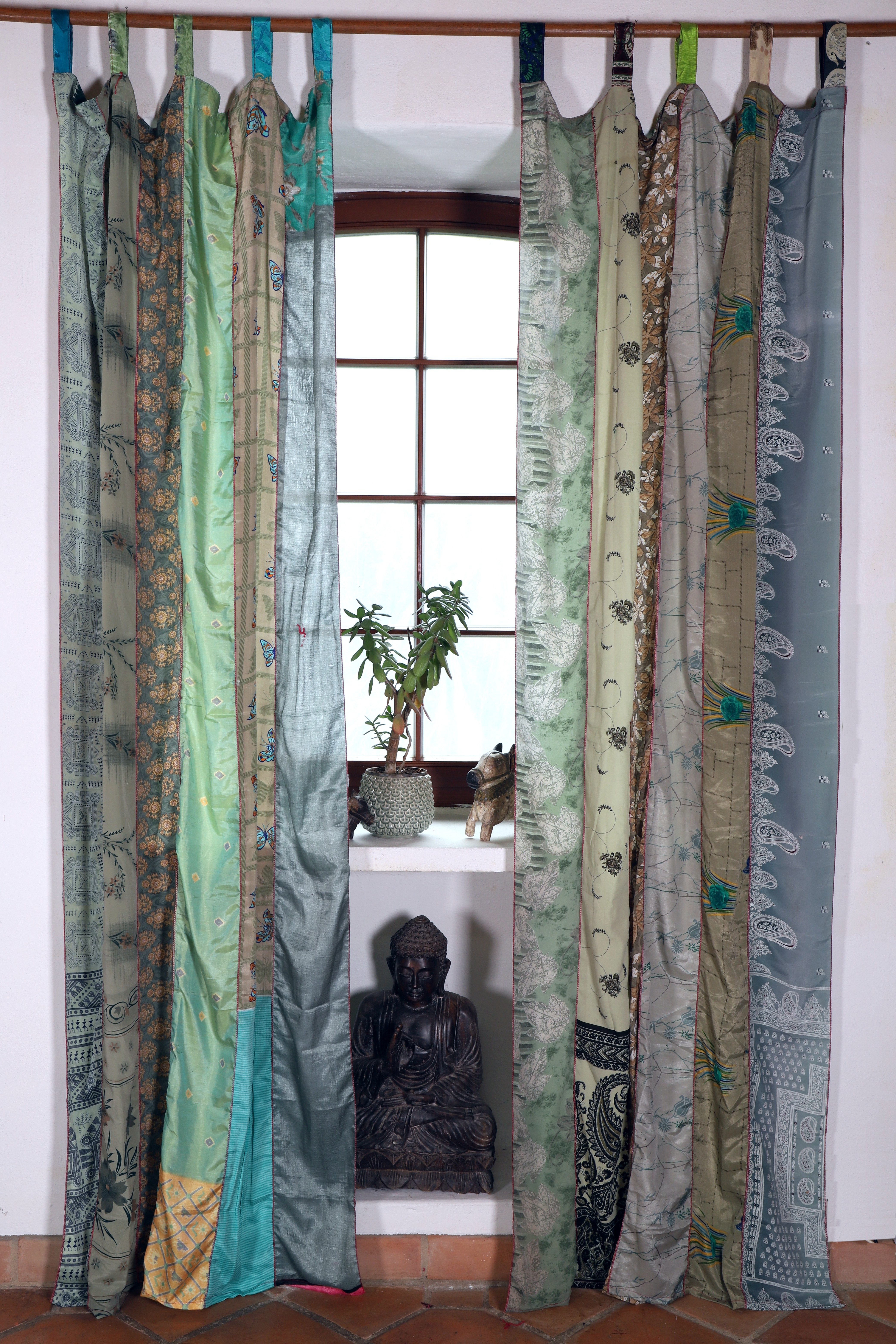 Guru-Shop Vorhang Seidiger Vorhang (1 Stk) günstig online kaufen