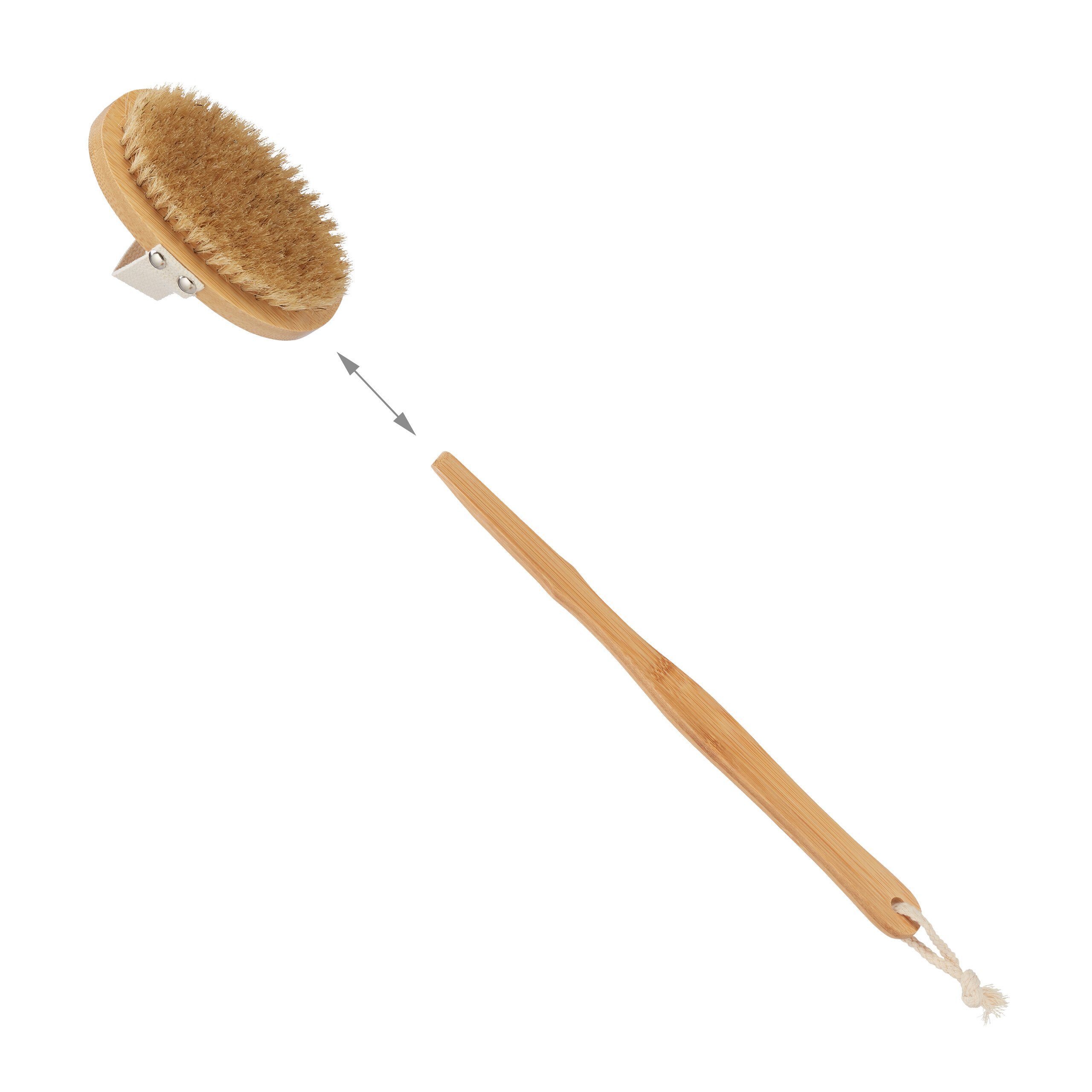 Gravidus Rückenbürste Aus Holz – Mit Echten Borsten, 47 Cm Lang, Für Massage & Hautpflege