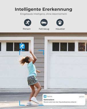 Reolink 4K Pan-Tilt mit Smarte Auto-Tracking PoE Überwachungskamera (Außenbereich, Innenbereich, Strom und Netzwerk-Verbindung über Ethernet-Kabel, Personen-/Fahrzeugerkennung, Haustiererkennung, Zwei-Wege-Audio, 4K 8MP)