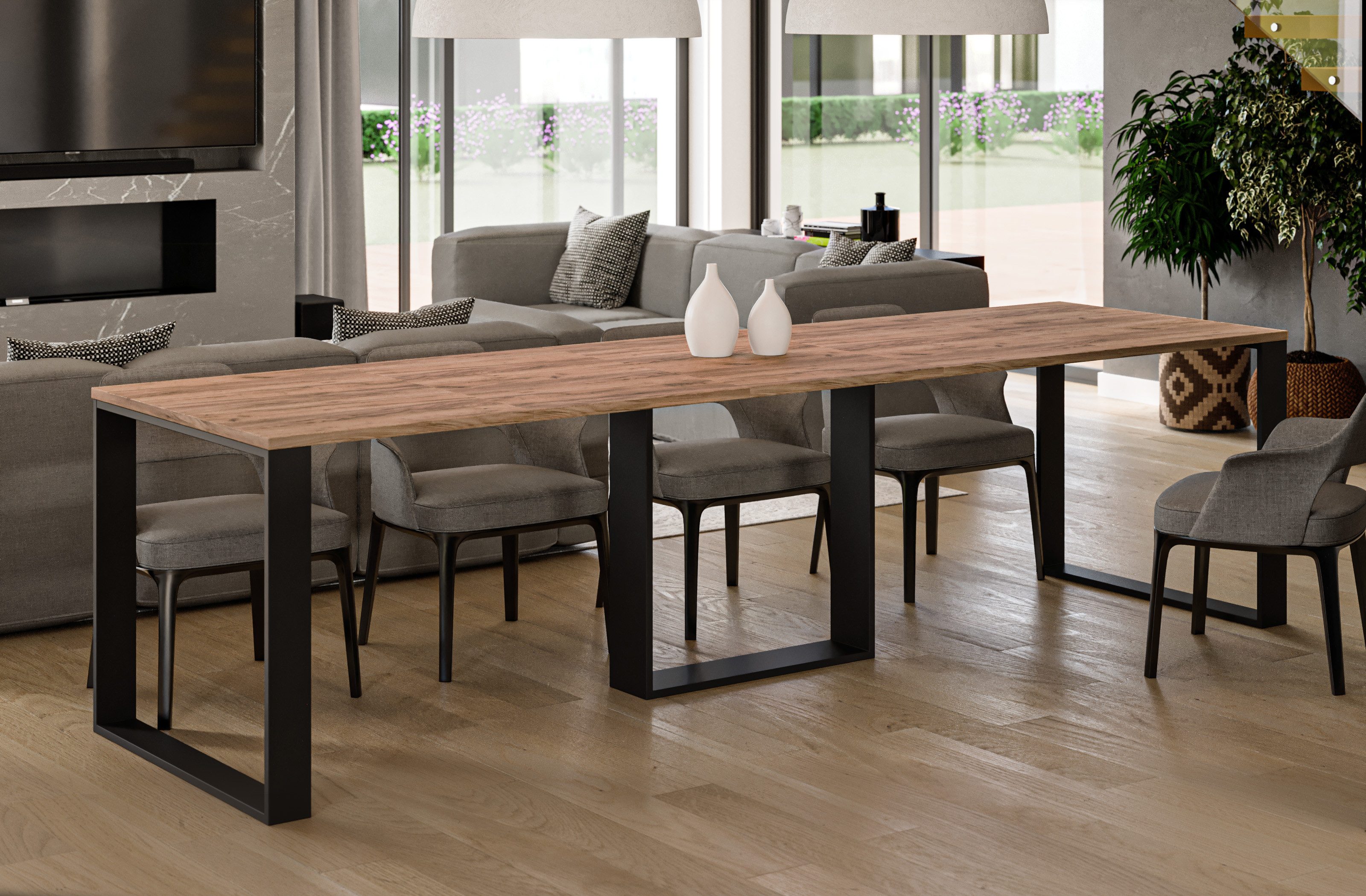 Endo-Moebel Esstisch Esstisch Kufentisch Borys 130 günstig online kaufen