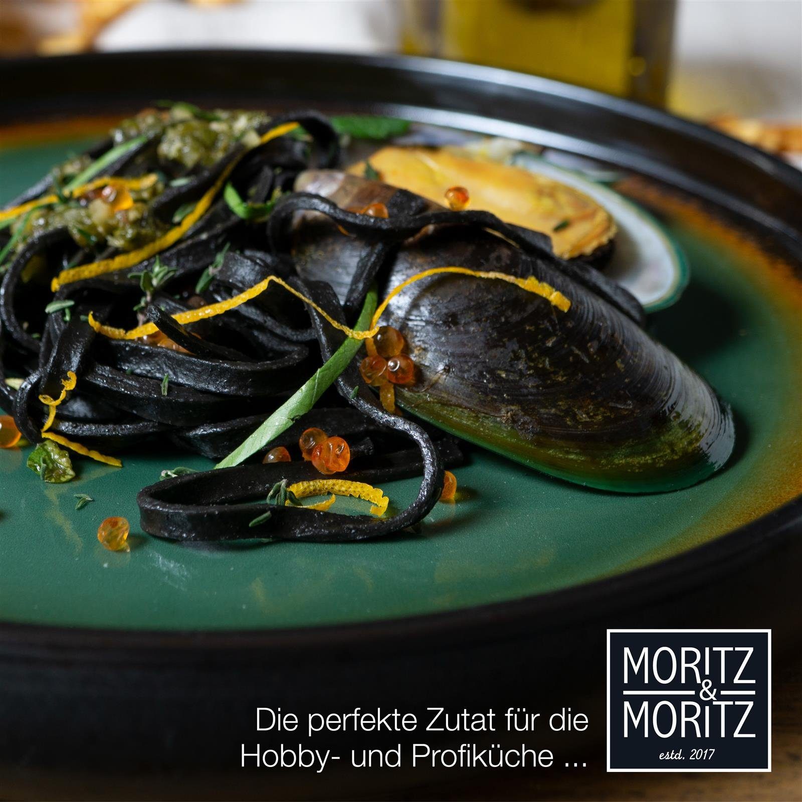 Moritz & Moritz Tafelservice Moritz & Moritz SOLID 4x Dinnerteller Grün/Braun (4-tlg), 4 Personen, Steinzeug, Geschirrset zum Servieren