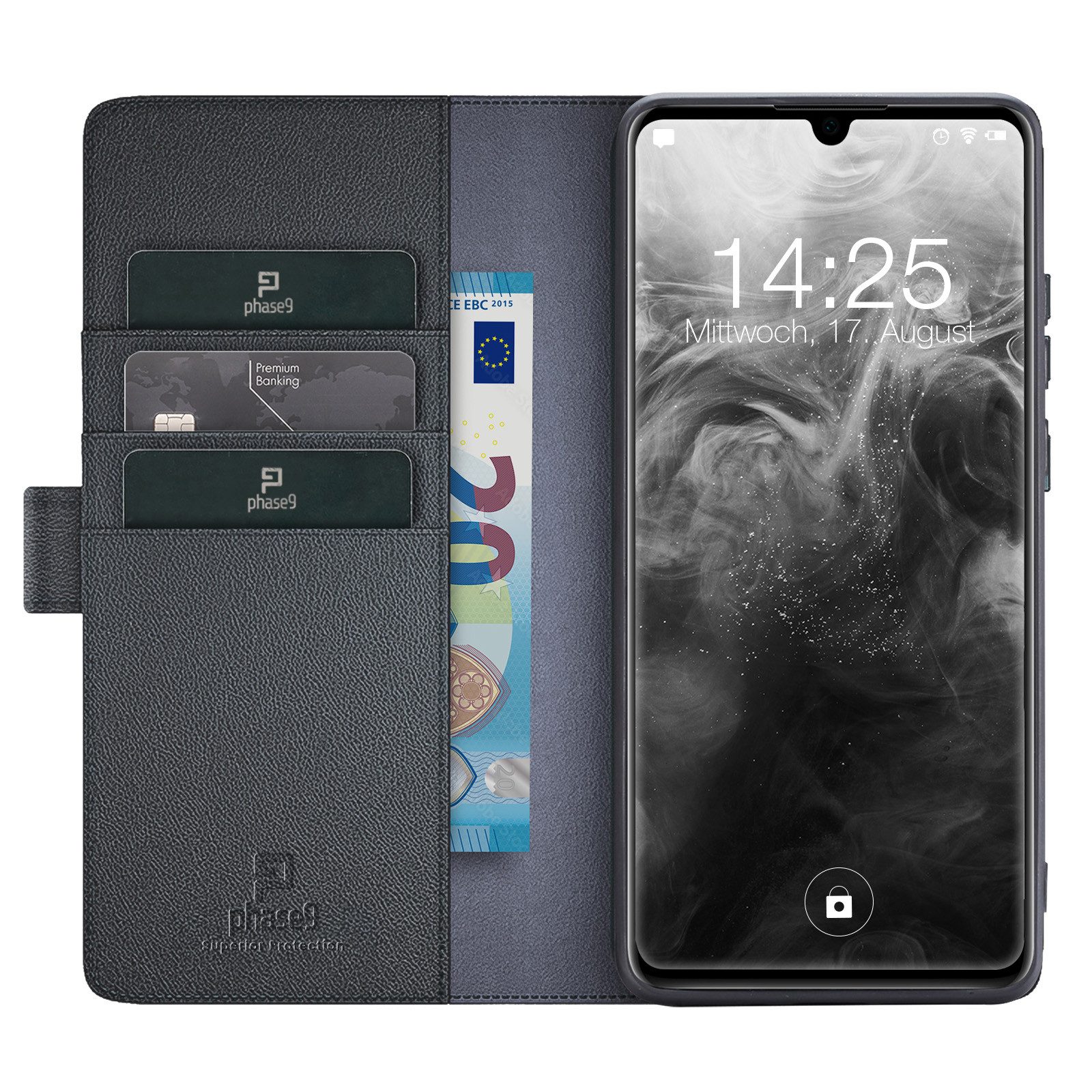 Tec-Expert Handyhülle Echtleder Hülle für Samsung Galaxy A33 5G 6.4 Zoll, 6.4", Cover Klapphülle Case mit Kartenfächern und Geldfach aufstellbar