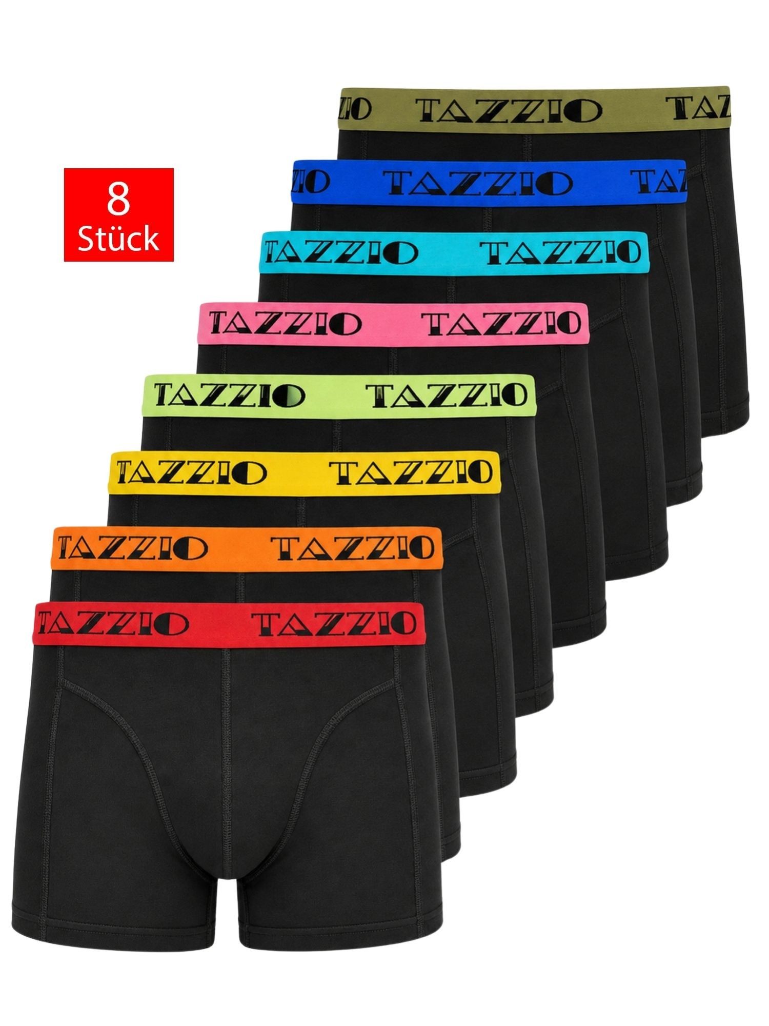 Tazzio Boxershorts 8er SET (Packung, 8-St., 8er-Pack) Unterwäsche Unterhosen Männer Retroshorts