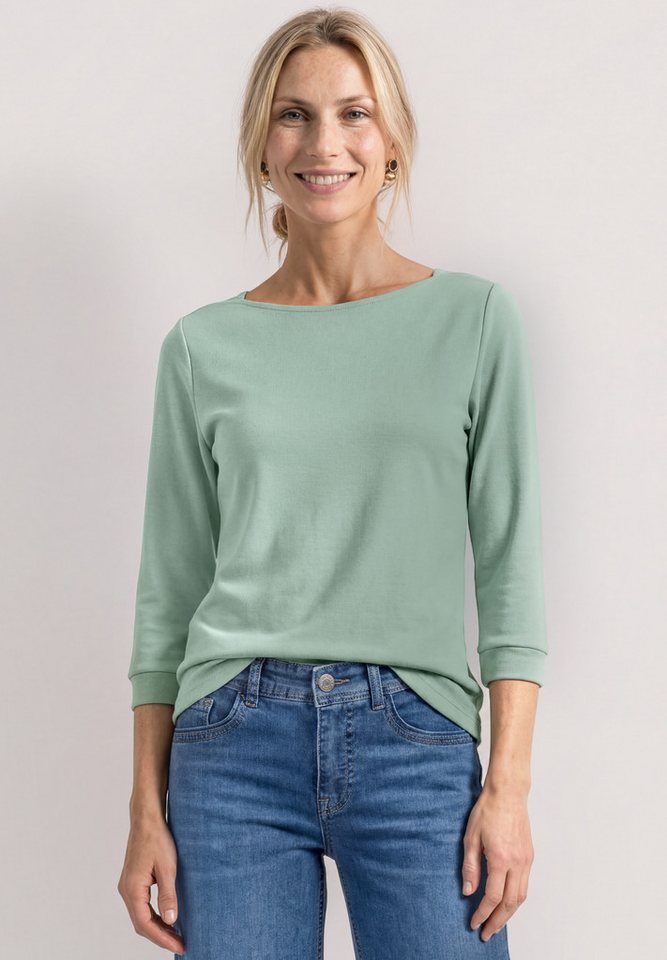 STREET ONE Langarmshirt mit U-Boot-Ausschnitt