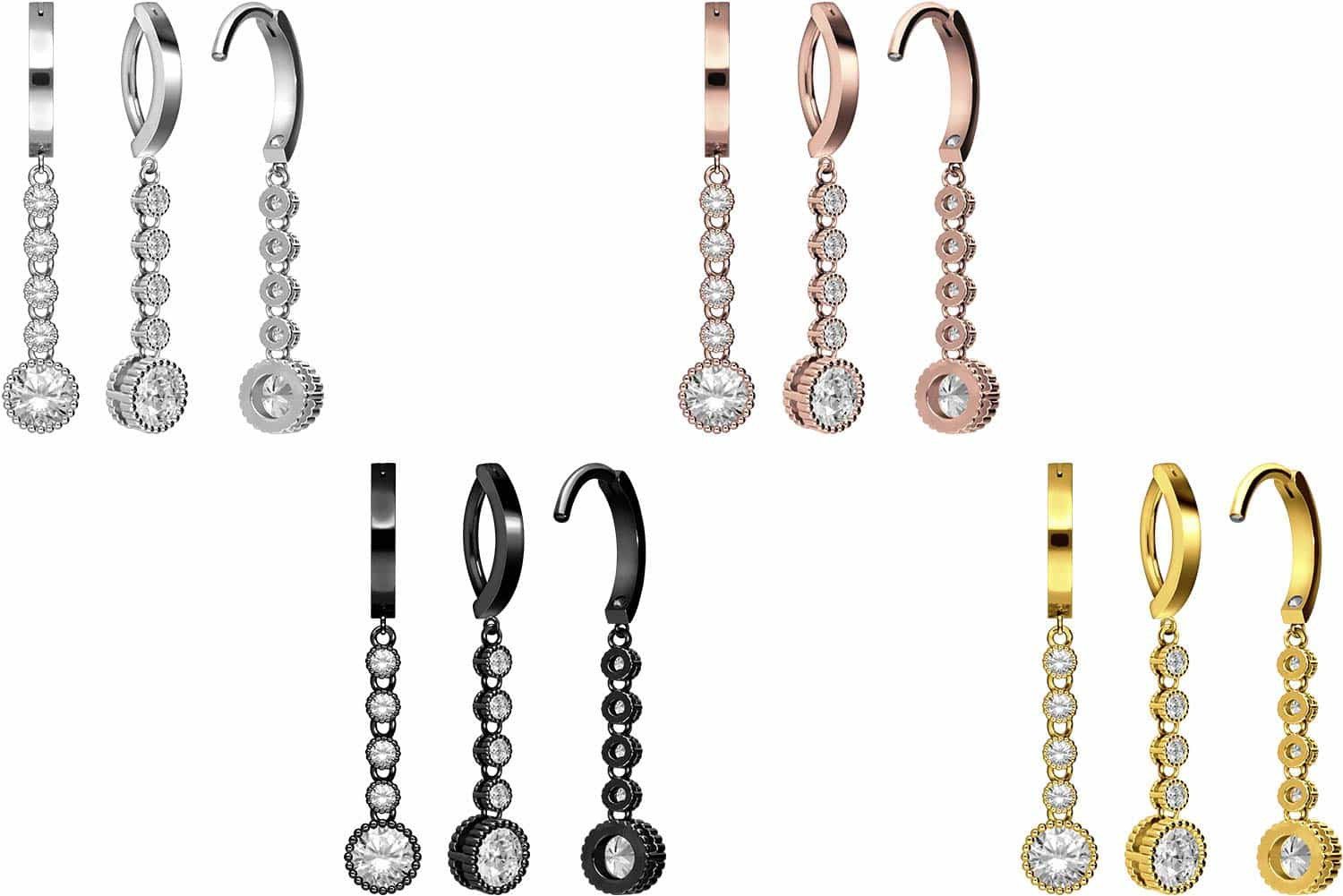 PIERCINGLINE Piercing-Set Titan Bauchnabelclicker BOGEN + günstig online kaufen
