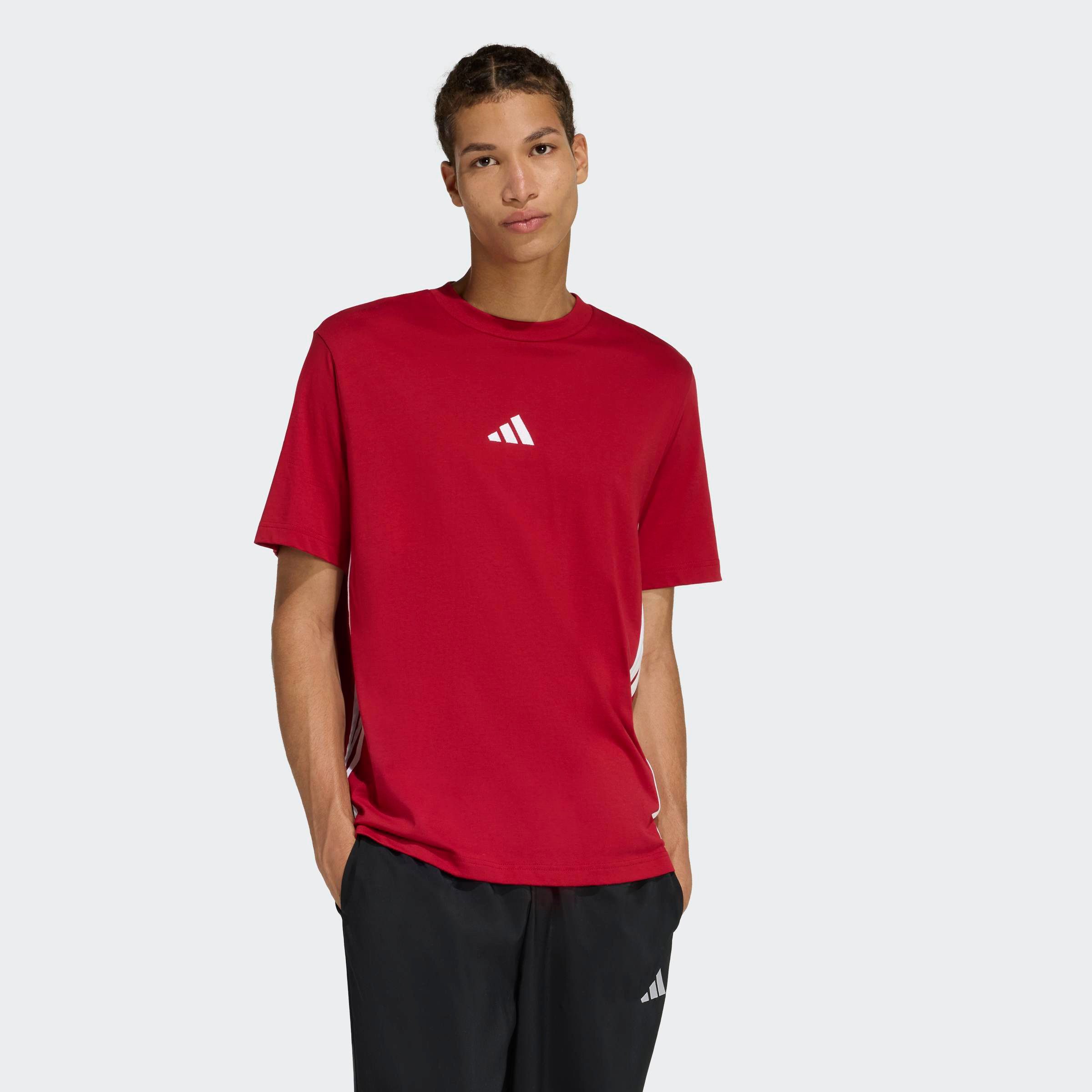 adidas Sportswear T-Shirt M 3S SJ T mit Rundhalsausschnitt, aus Baumwolle, weiches Single Jersey. € 27,99