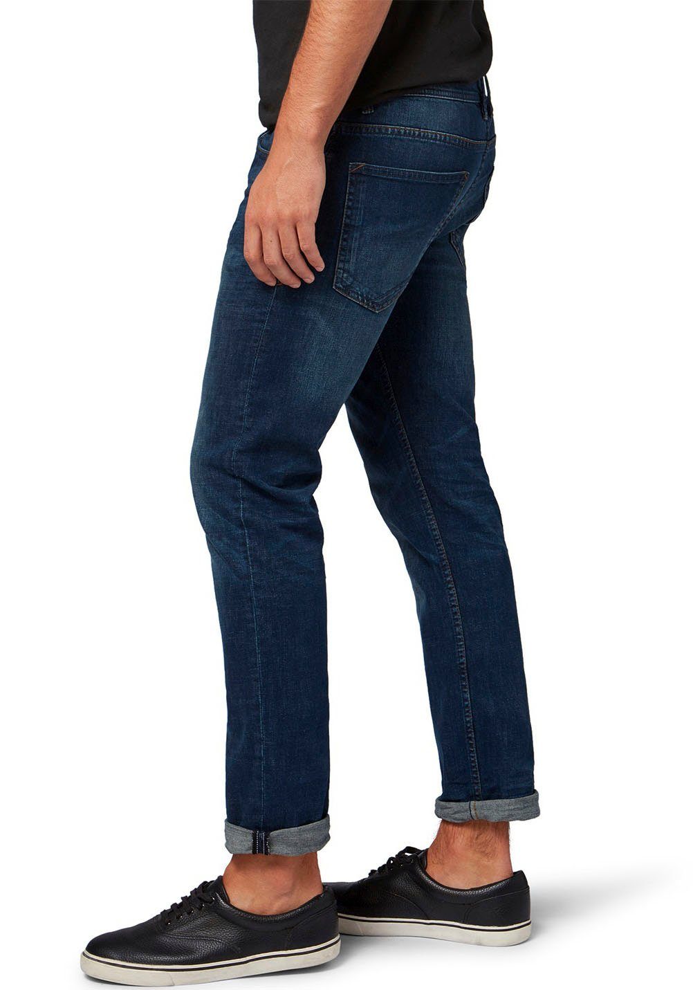 TOM TAILOR Denim Slim-fit-Jeans PIERS Slim fit mit etwas niedrigerer Leibhöhe