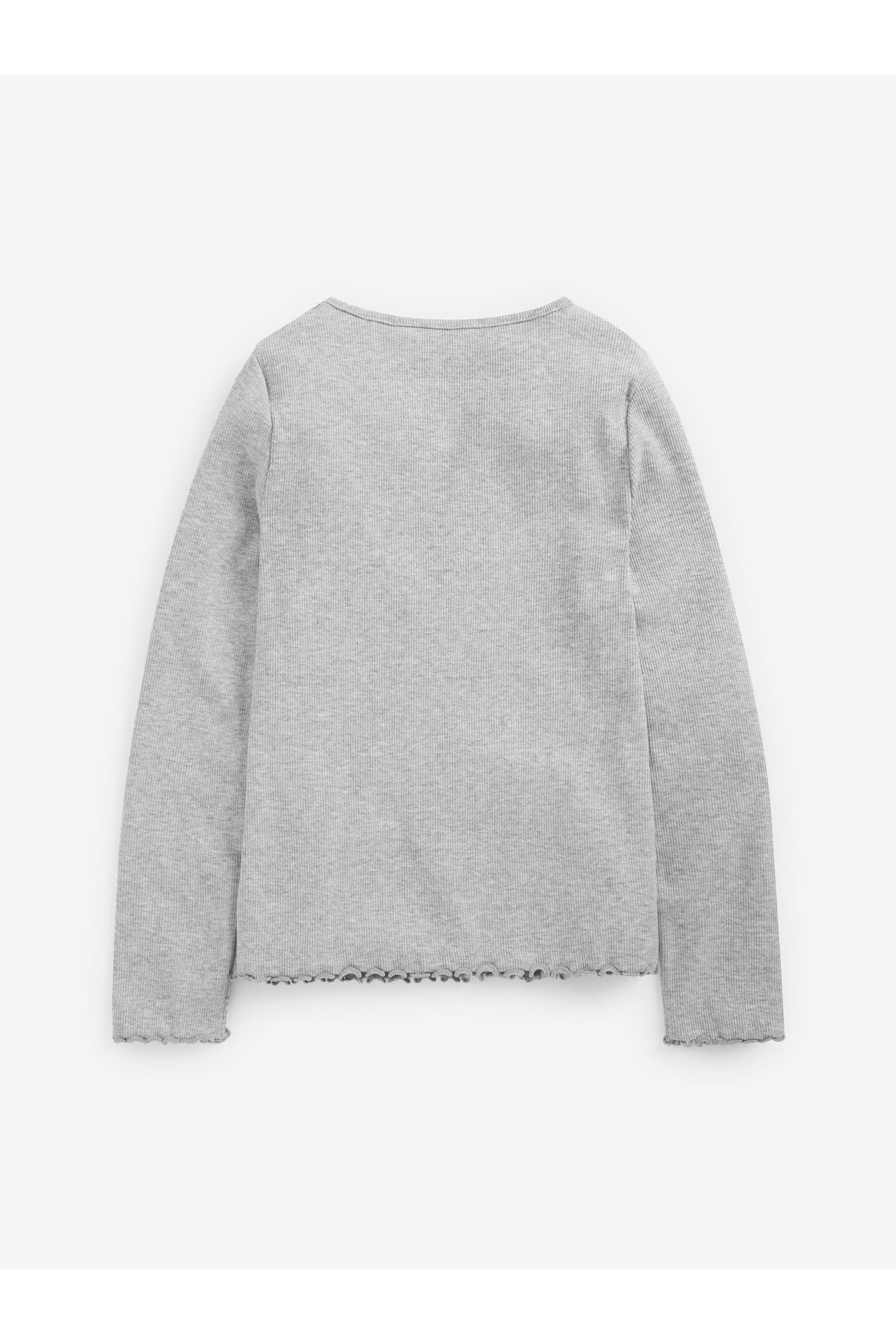 Next Langarmshirt Langärmeliges Feinripp-Shirt (1-tlg) günstig online kaufen
