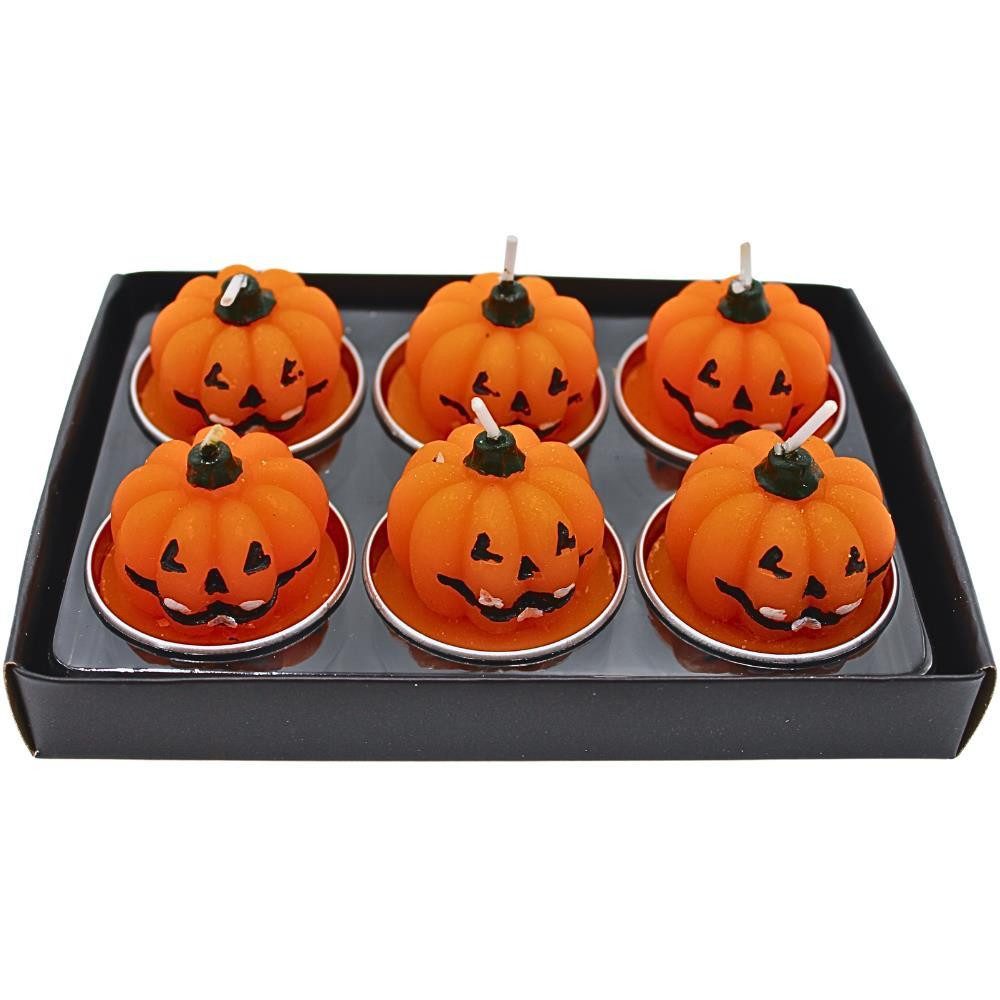 Dekohelden24 Formkerze Teelicht - Kerzen, Figurenkerze, Halloweenkerze, Halloweendeko, cm.