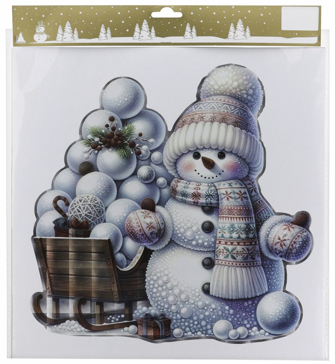 Rodermund Fensterbild Fensterbilder Schneemann zum kleben 31 x 31 cm günstig online kaufen