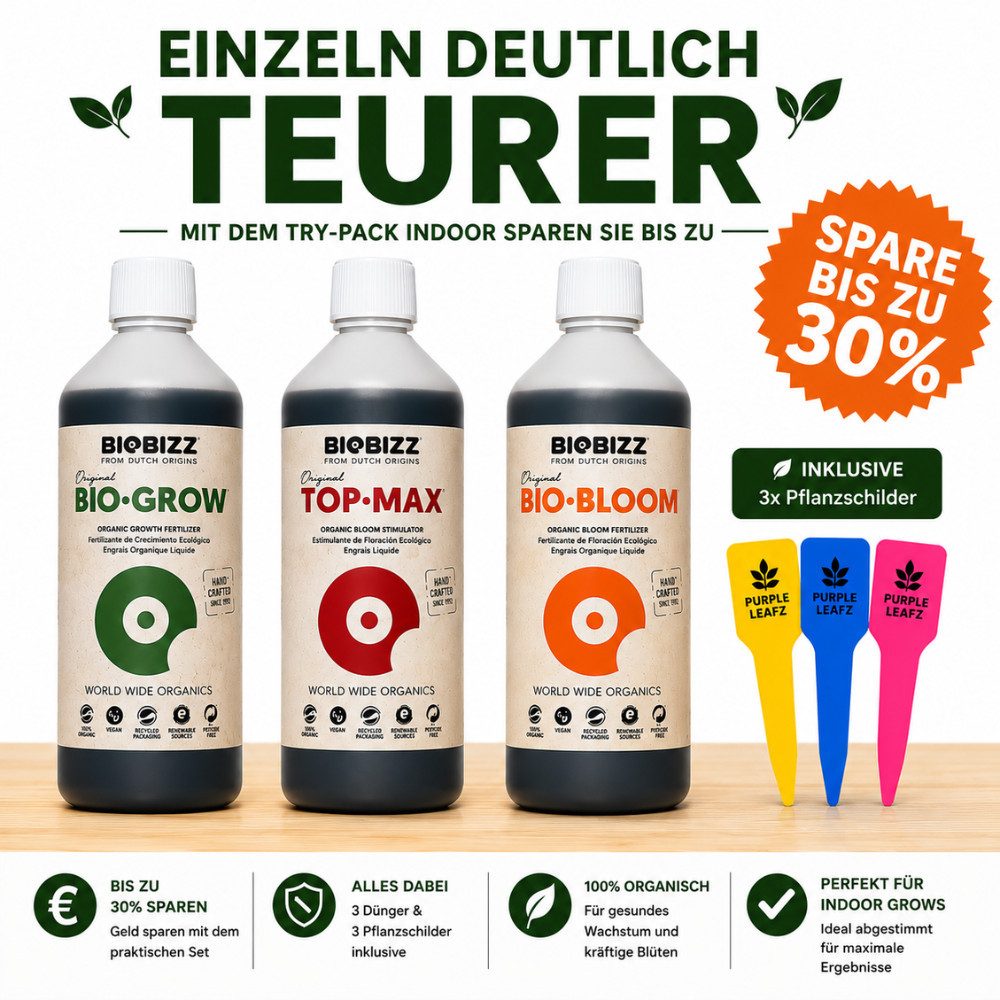 Biobizz Pflanzendünger Biobizz Try Pack Indoor Set 3-teilig, 3-St.
