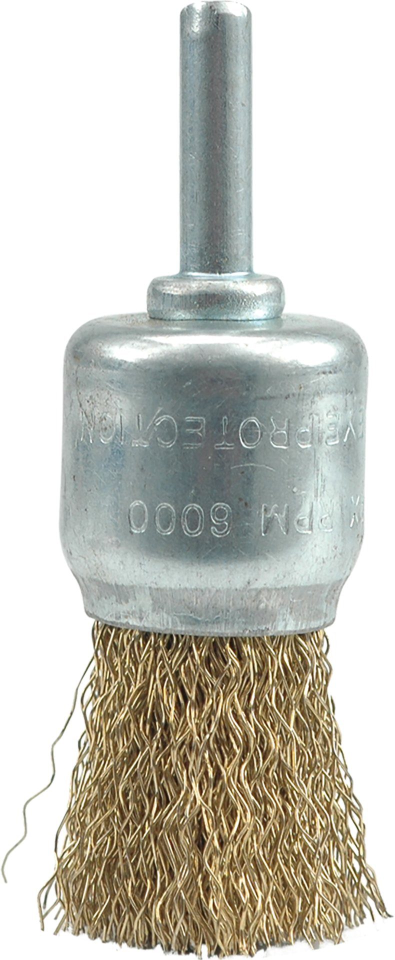 TRIZERATOP Drahtbürste Pinselbürste mit Schaft 24 mm, gewellter Draht, für Elektrowerkzeuge, (Pinselbürste mit Schaft 24 mm, gewellter Draht)
