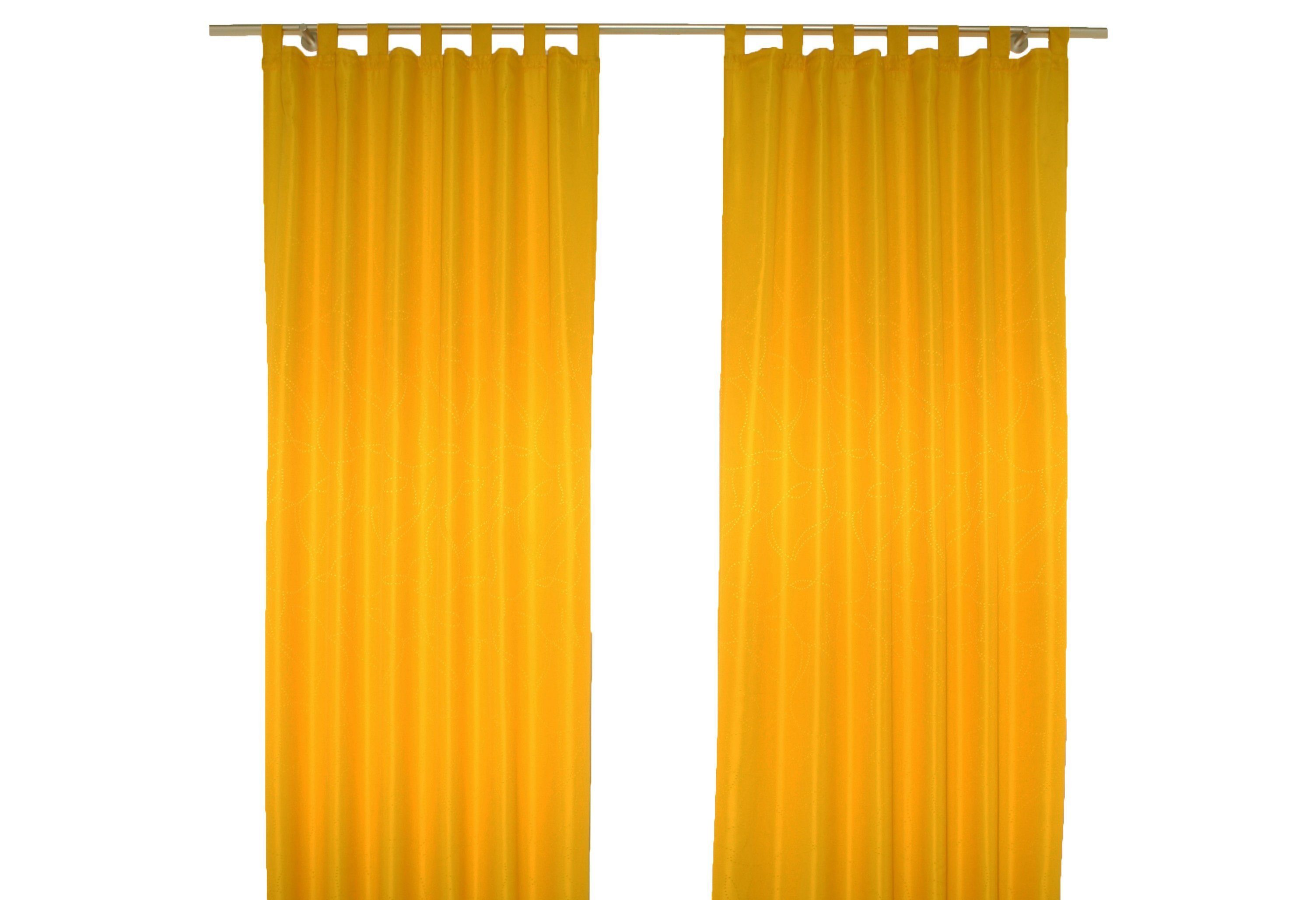 Wirth Vorhang Janine (1 St), Schlaufen, blickdicht, Jacquard