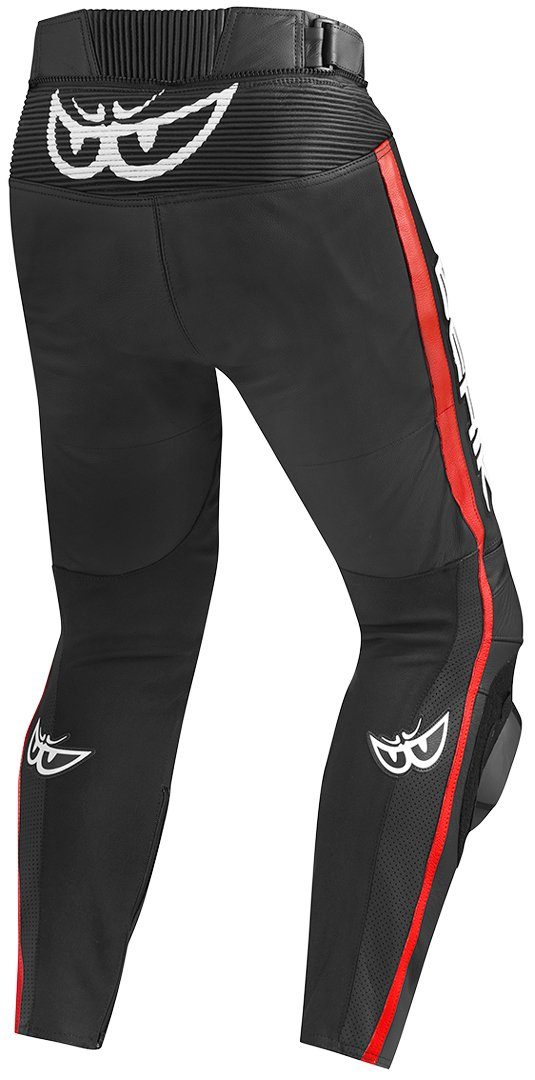 Berik Track Lederhose Black/Red Motorrad Motorradhose