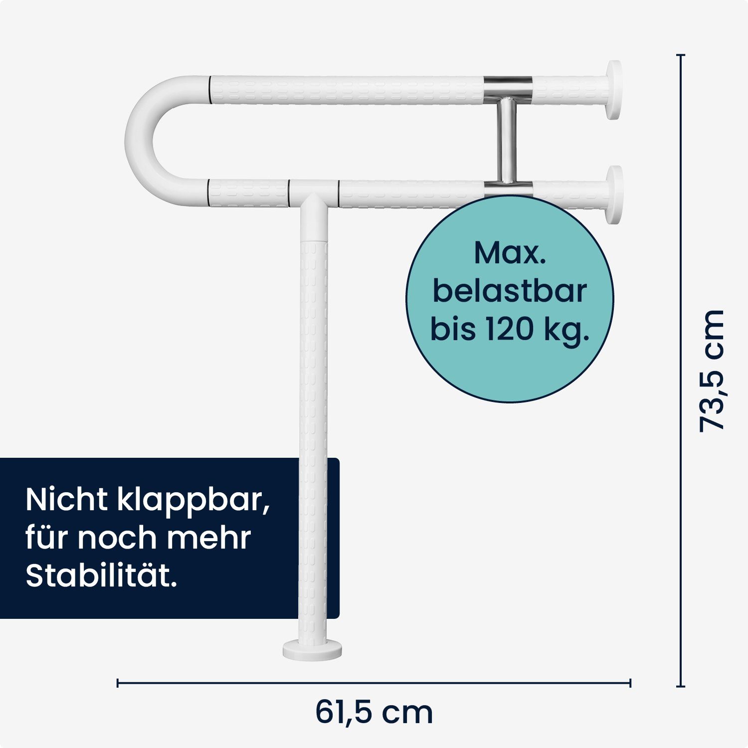 flexilife Haltegriff flexilife WC Stützgriff zu Wandmontage - Stützhilfe Aufstehhilfe